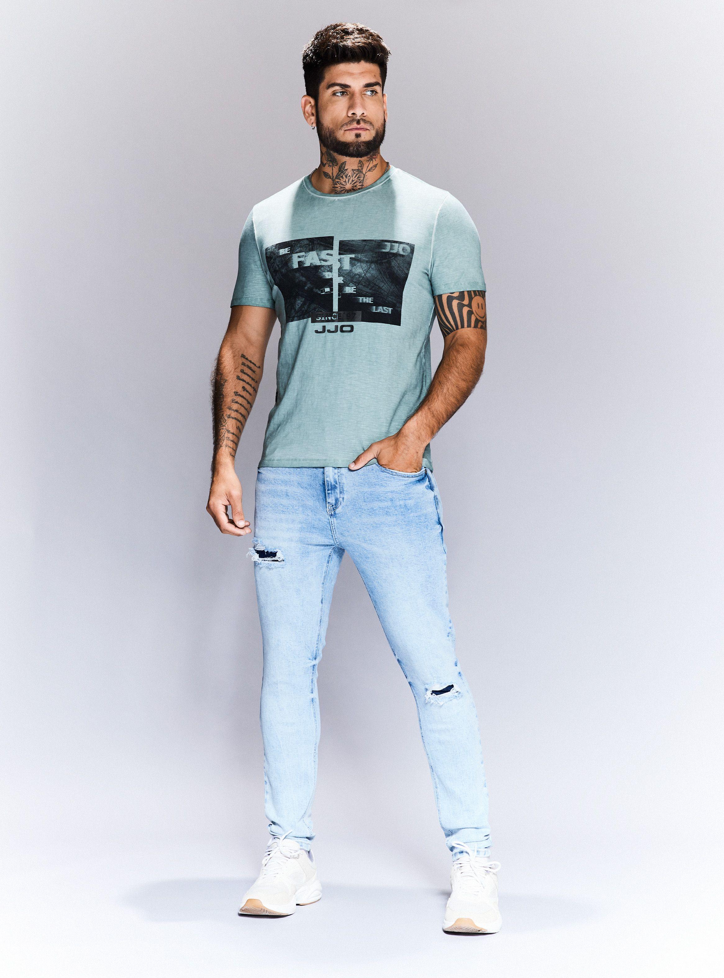 Polera Teñido Prenda Estampado Delantero-4