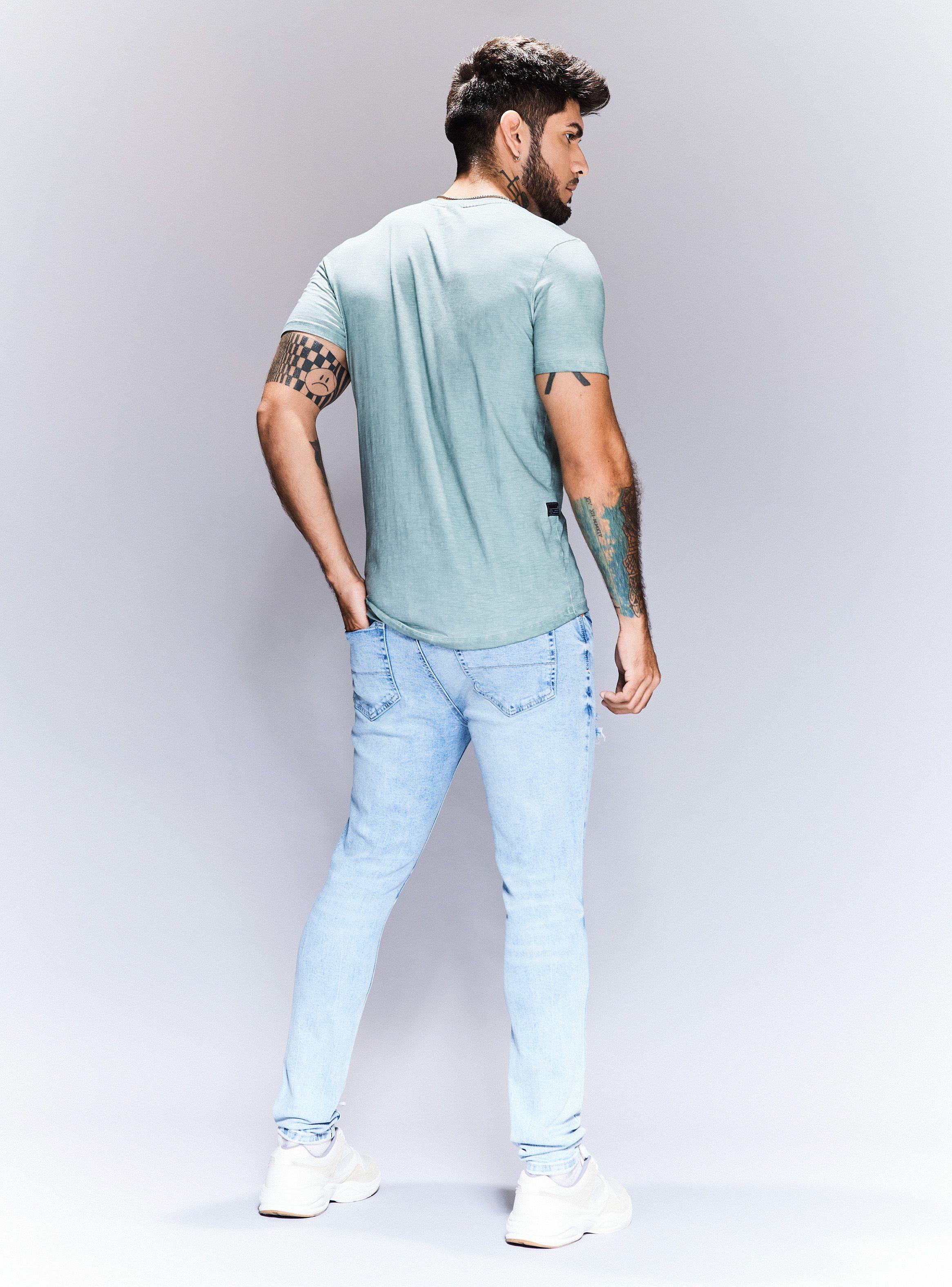 Polera Teñido Prenda Estampado Delantero-5