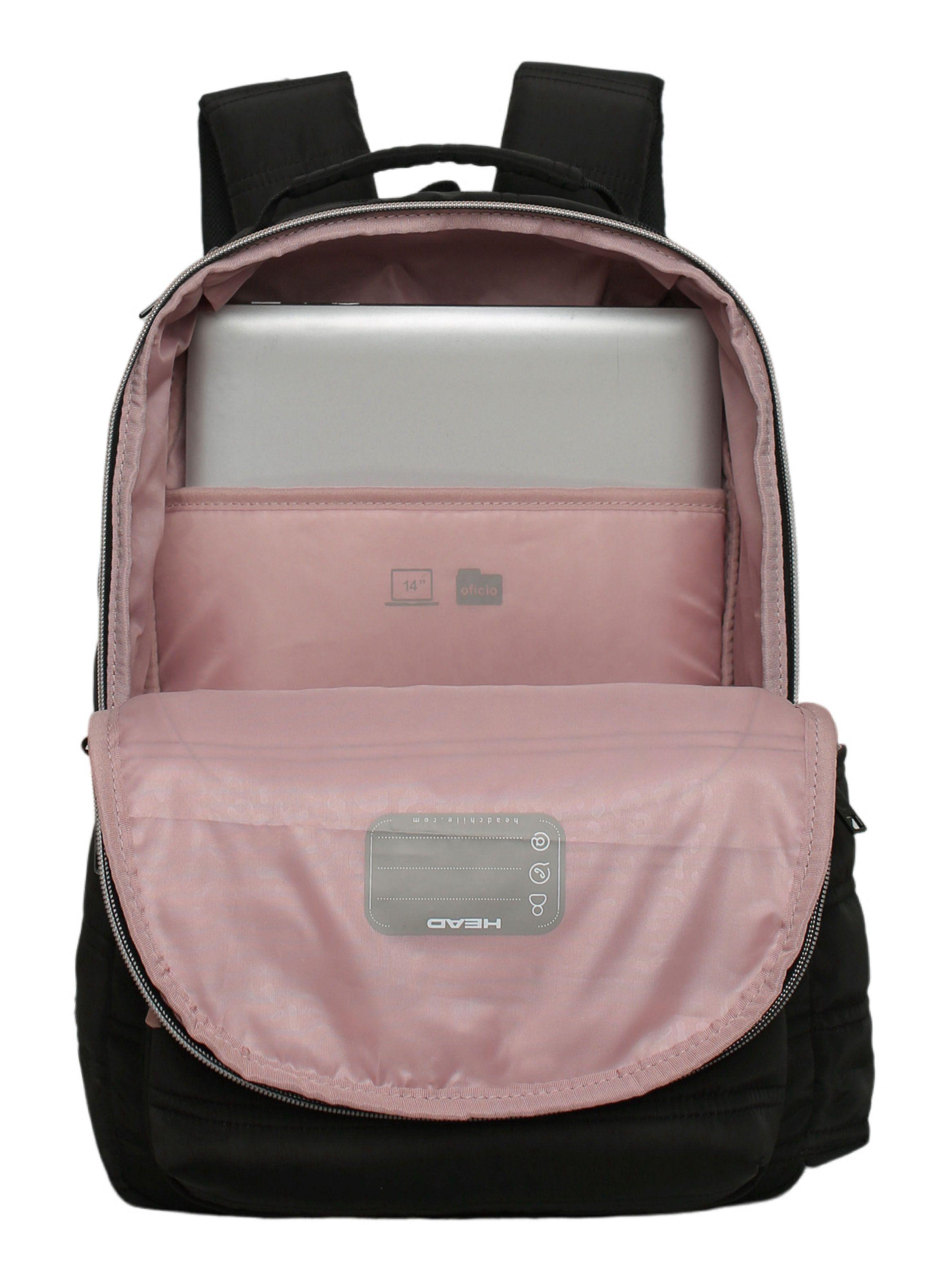 Mochila Mujer Impreza 27L Negro Rose Gold-3