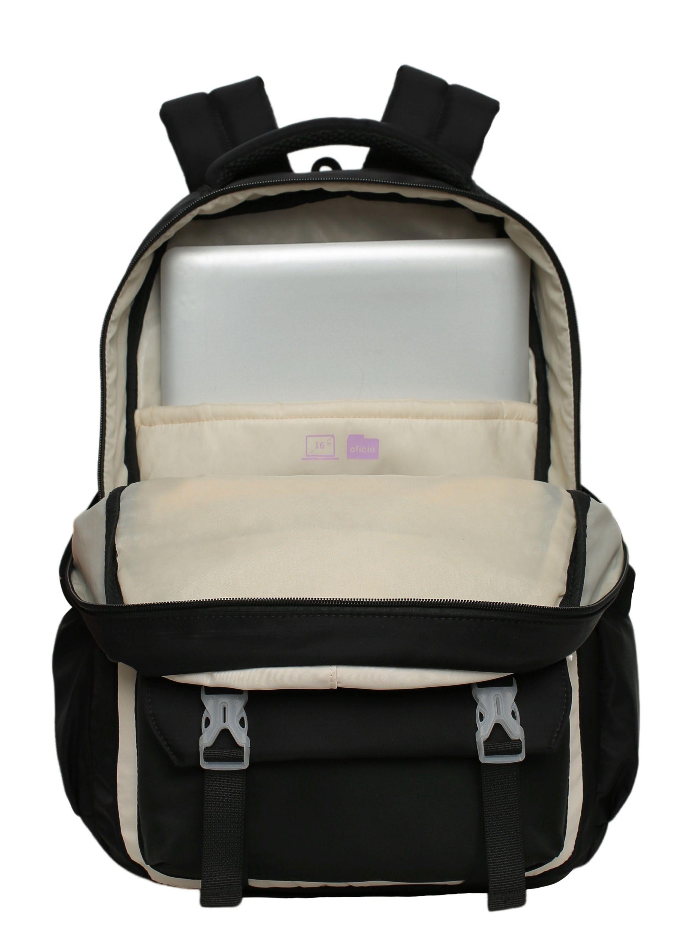 Mochila Mujer Venza Block Negro '25-3