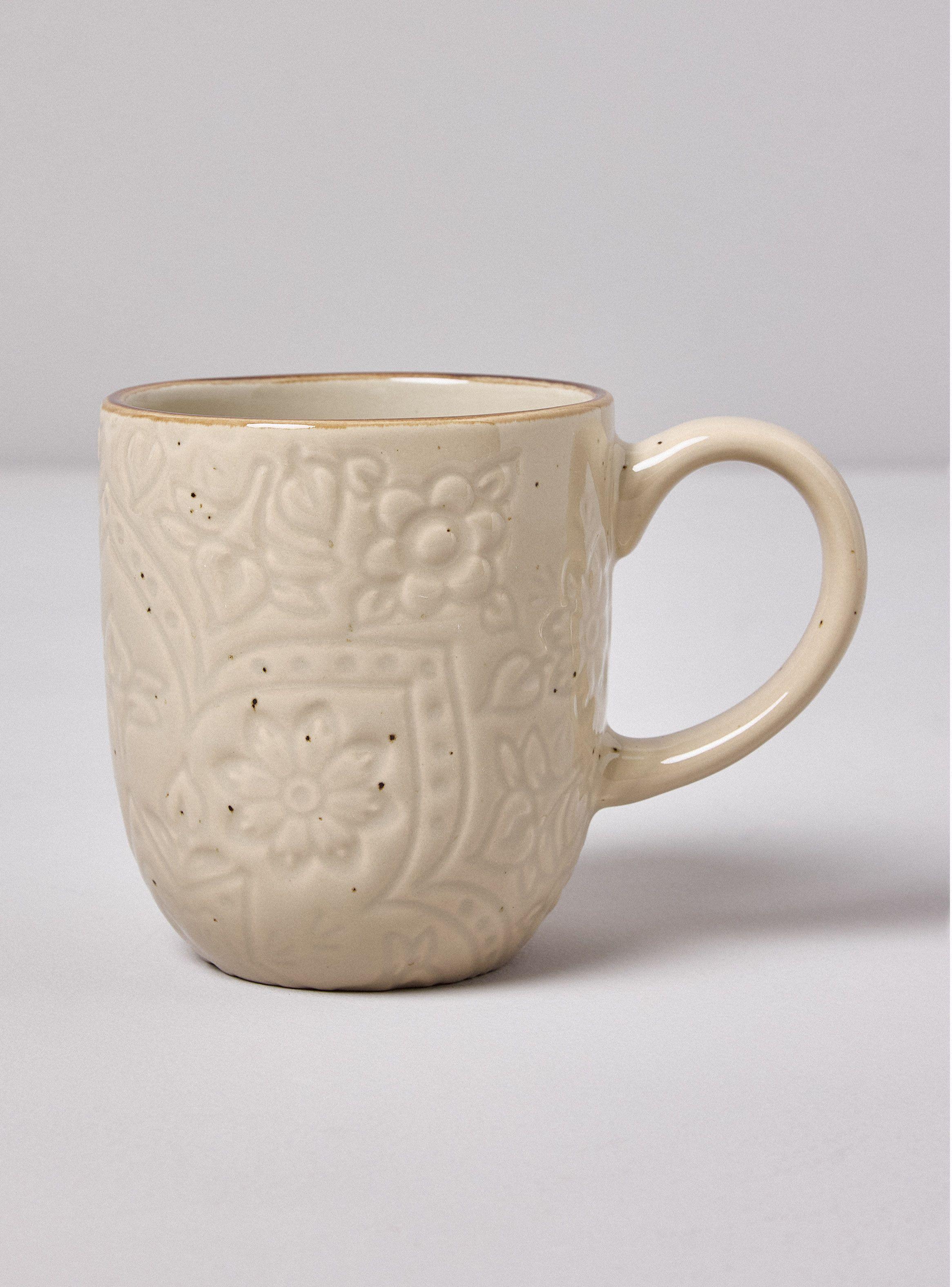 Set 4 Mugs Embossed Pastel 350 ml-2