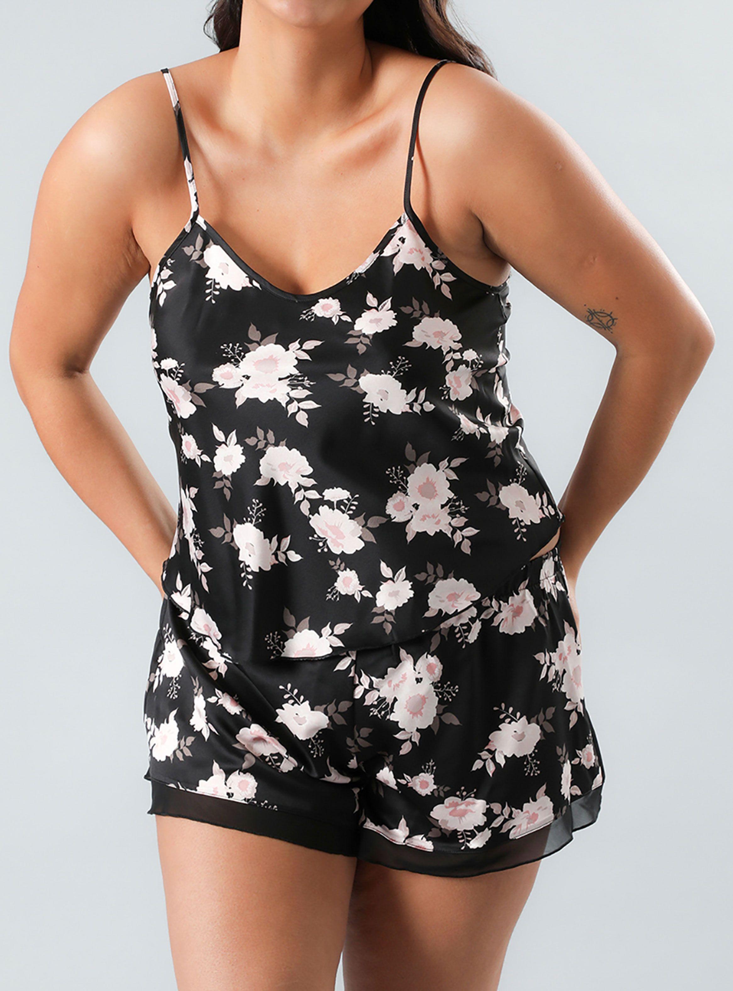 Set Top + Short Satín Gasa Print-2