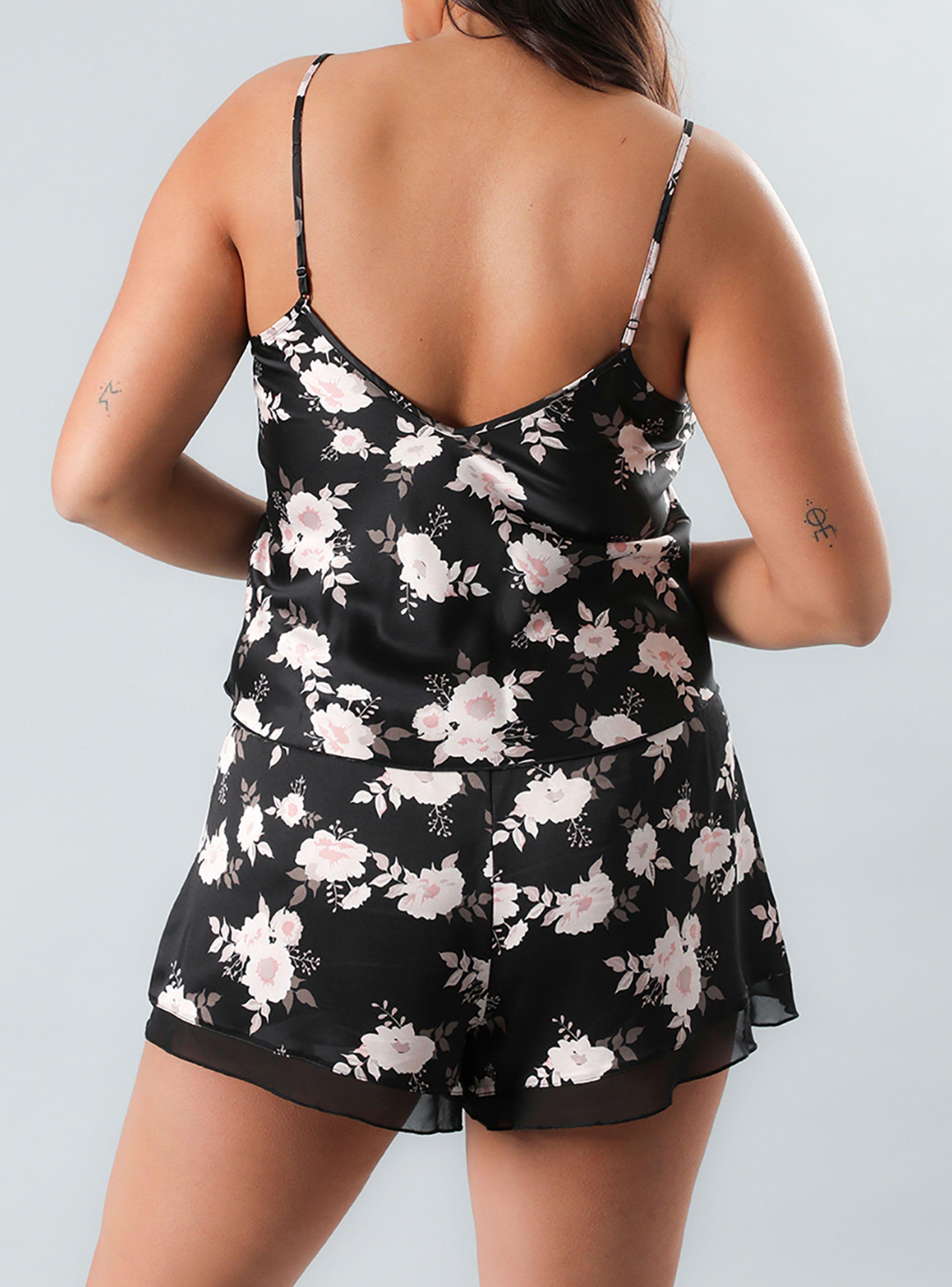 Set Top + Short Satín Gasa Print-1