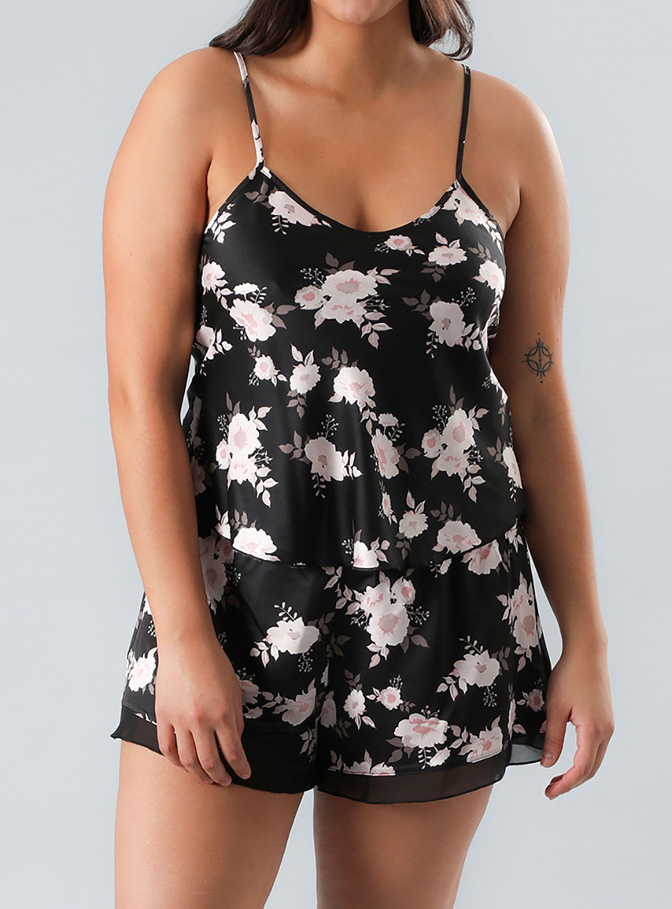 Set Top + Short Satín Gasa Print-0