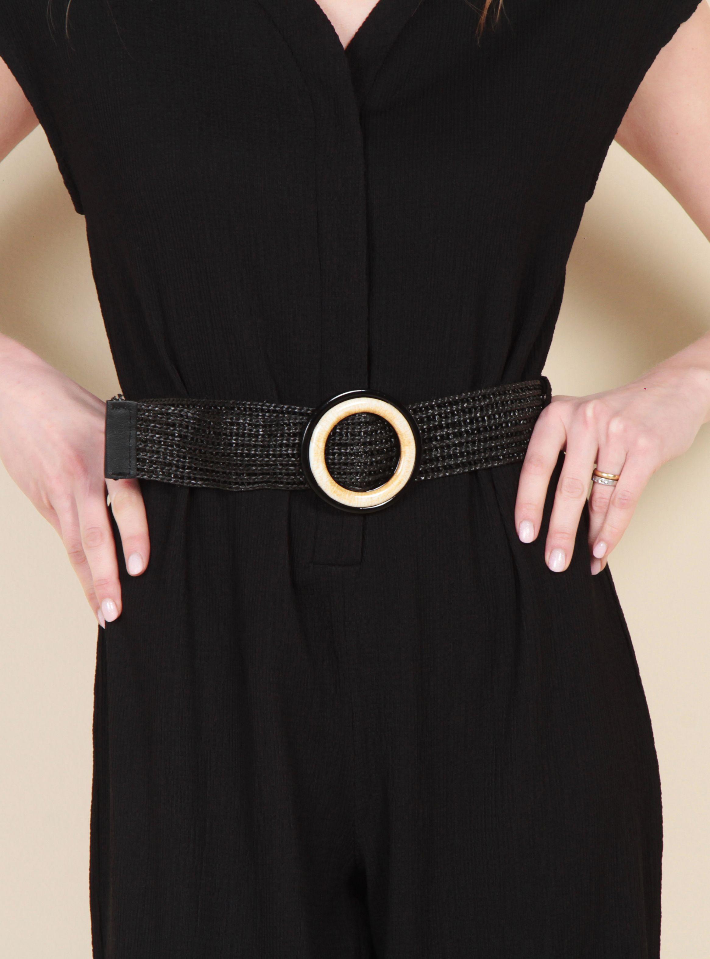 Enterito Manga Caída Escote V y Cinturón-3