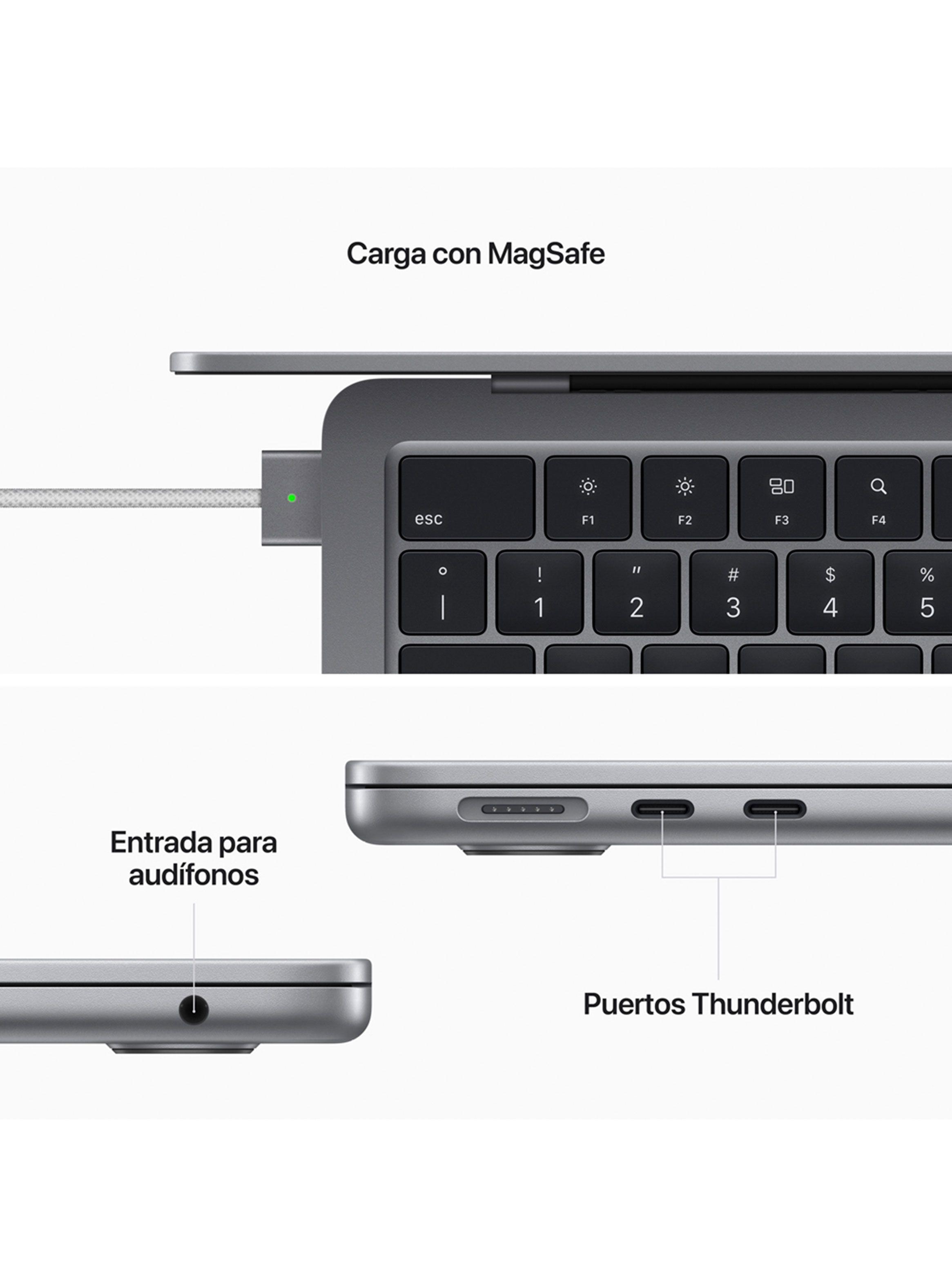 MacBook Air 13.6” M2 8n CPU 8n GPU 8GB RAM 256GB SSD Gris Espacial-7