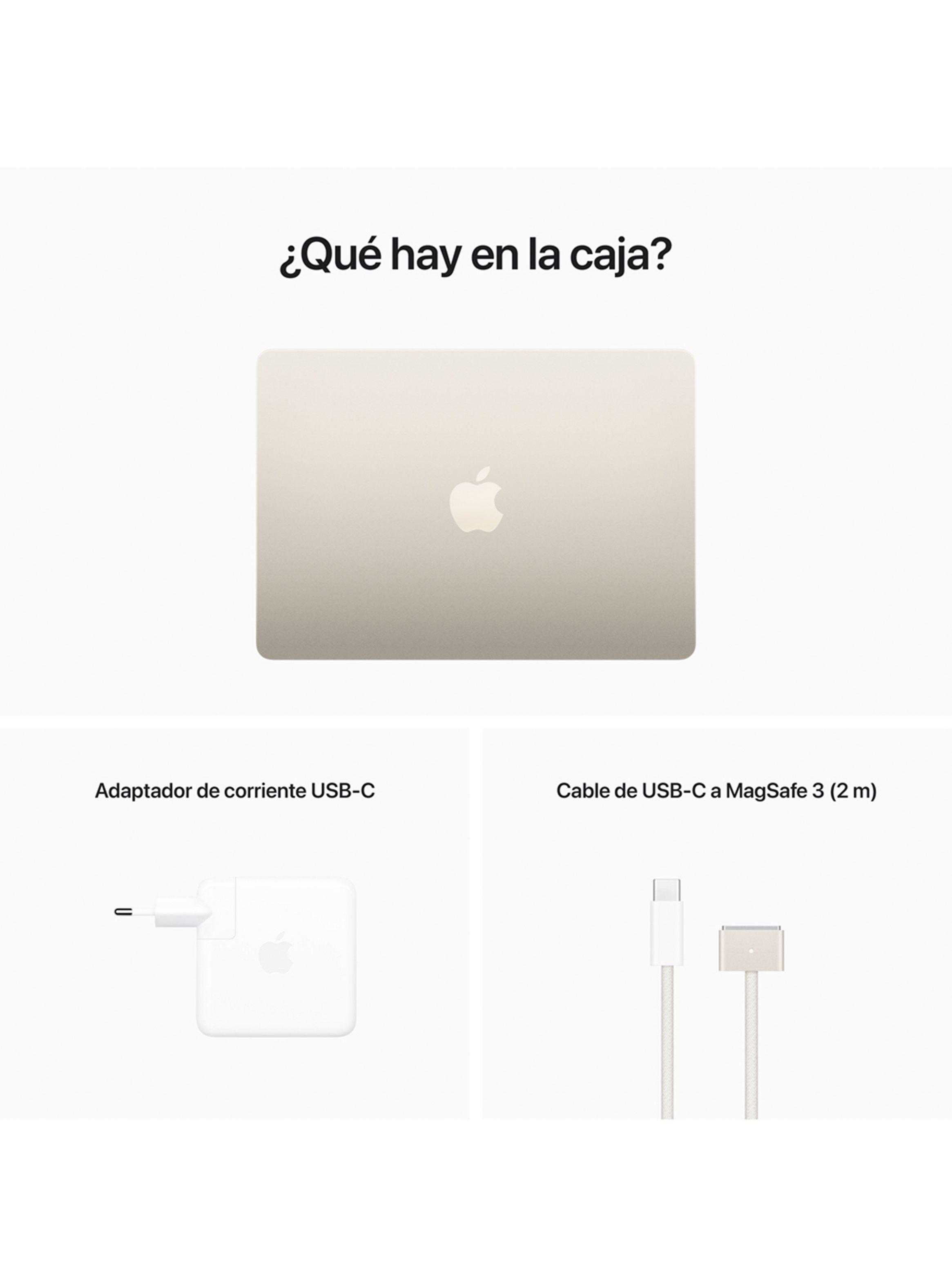 Apple MacBook Air 13.6" M2 8n CPU 8n GPU 8GB RAM 256GB SSD Blanco Estelar-4