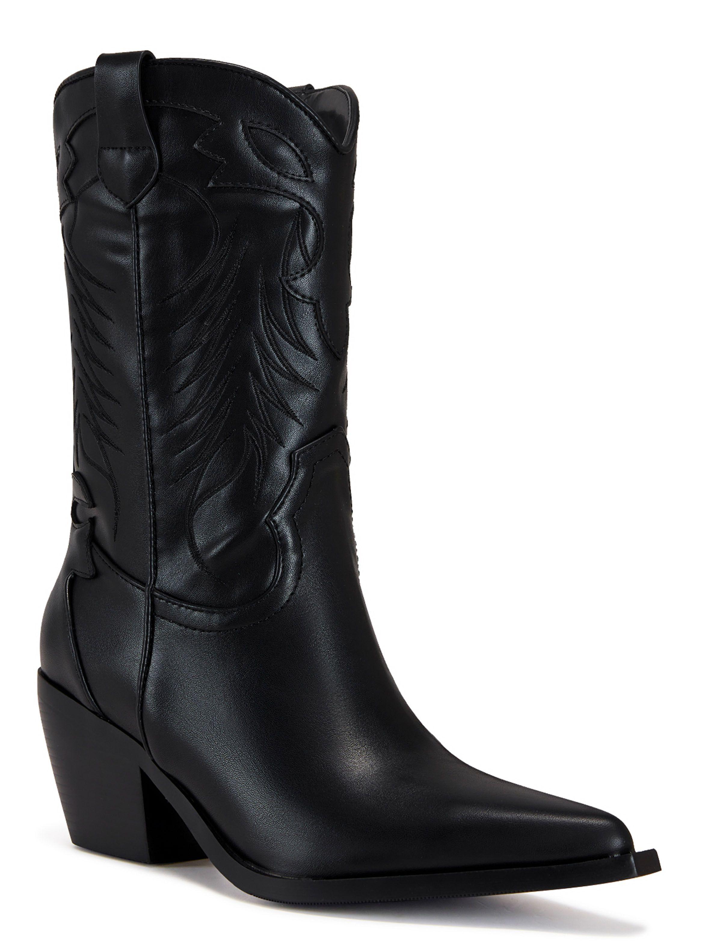 Bota Texana Bordana Mujer-1