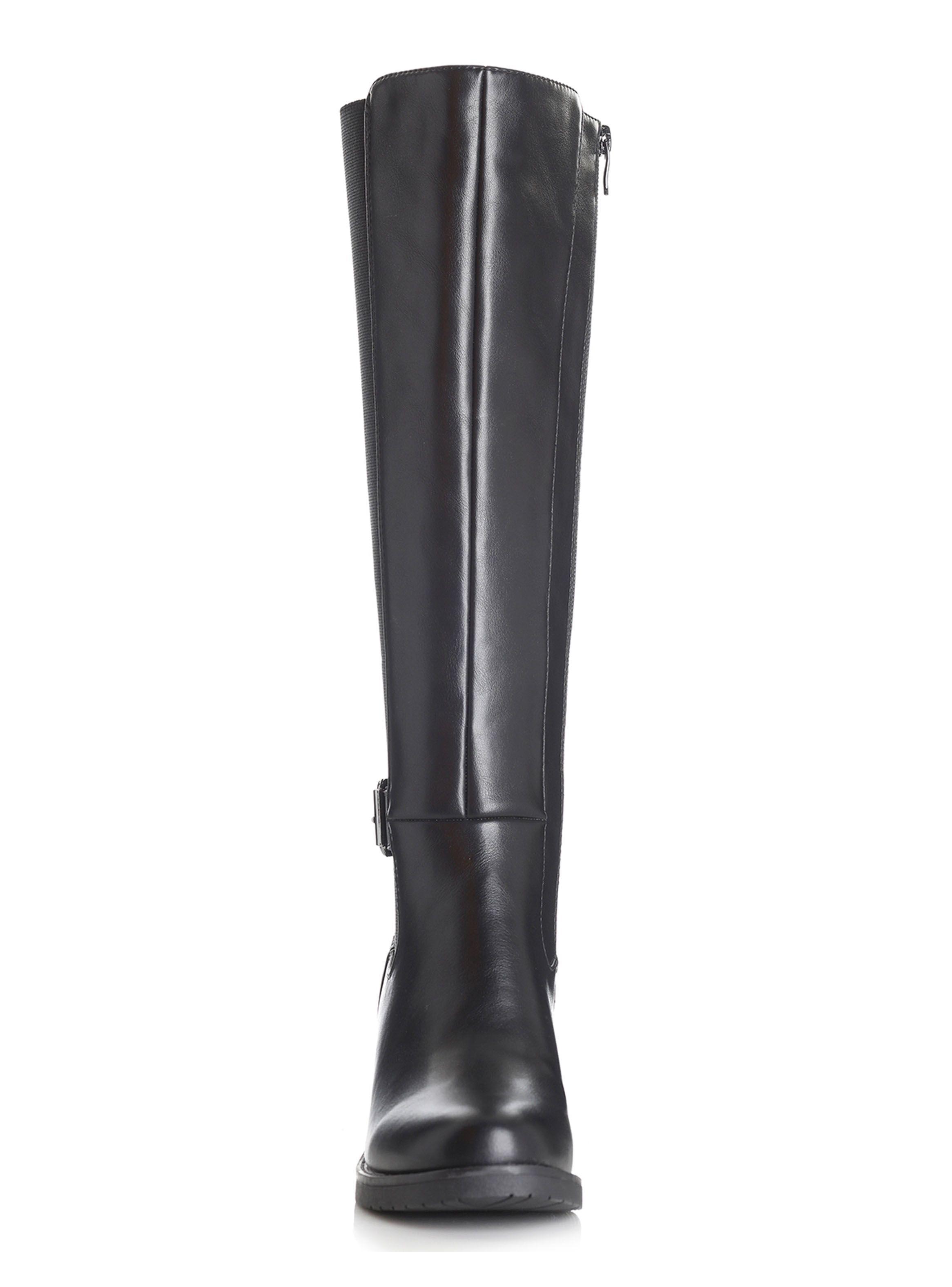Bota Lisa Detalle Correa al Costado Mujer-2