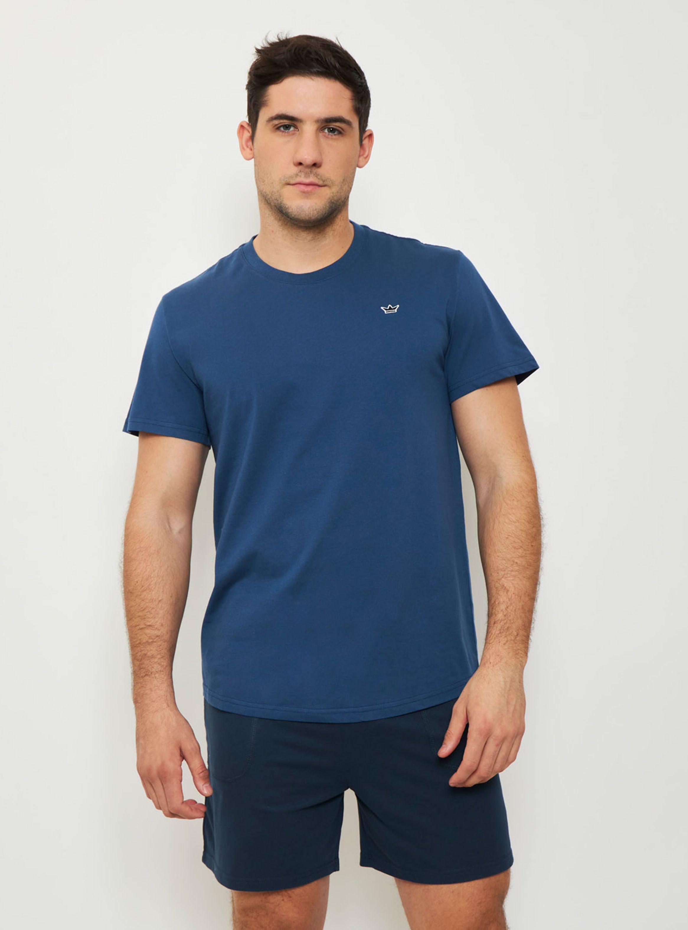 Pijama Corto Algodón Bitono Cuello Redondo-0