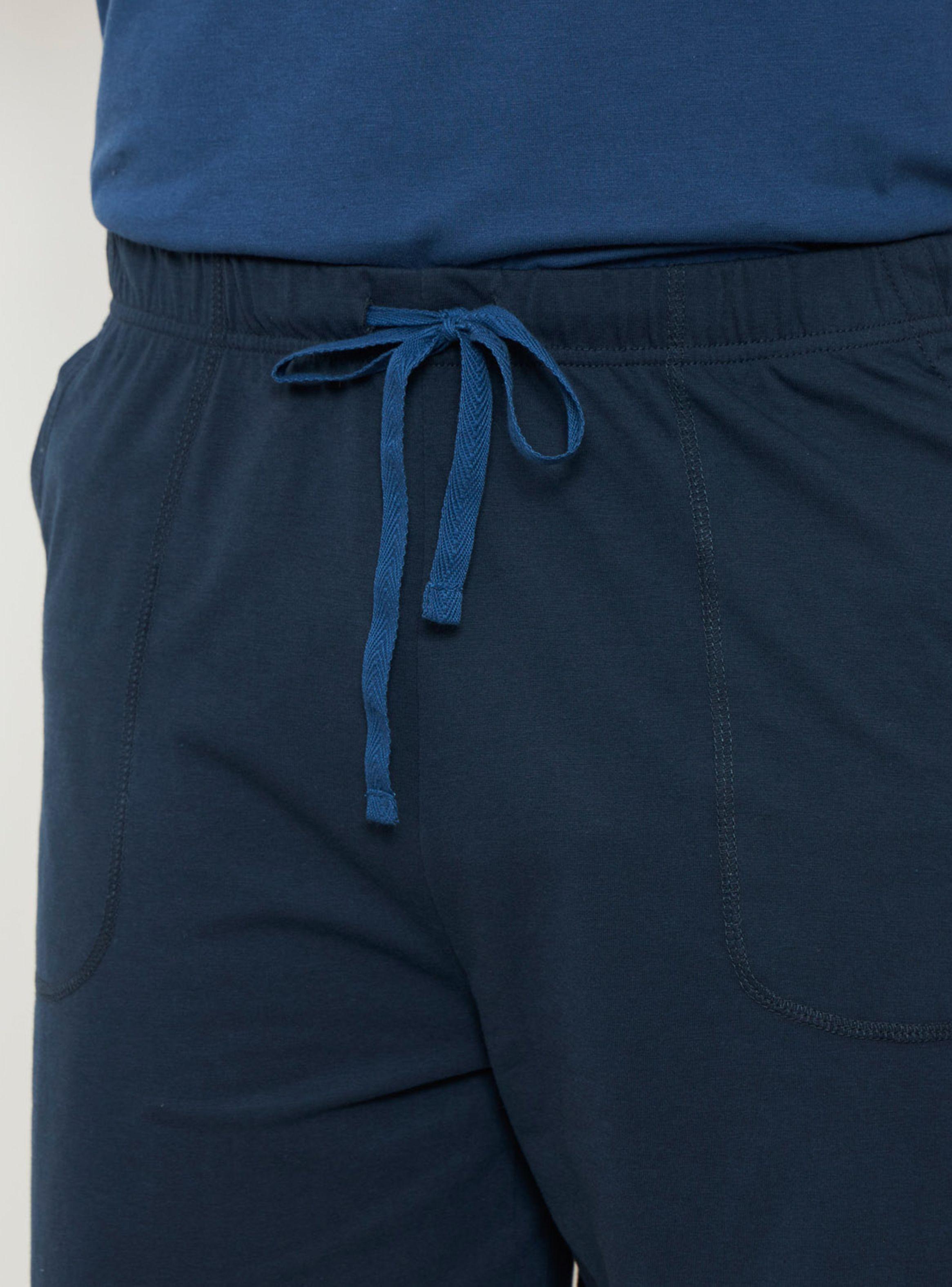 Pijama Corto Algodón Bitono Cuello Redondo-3