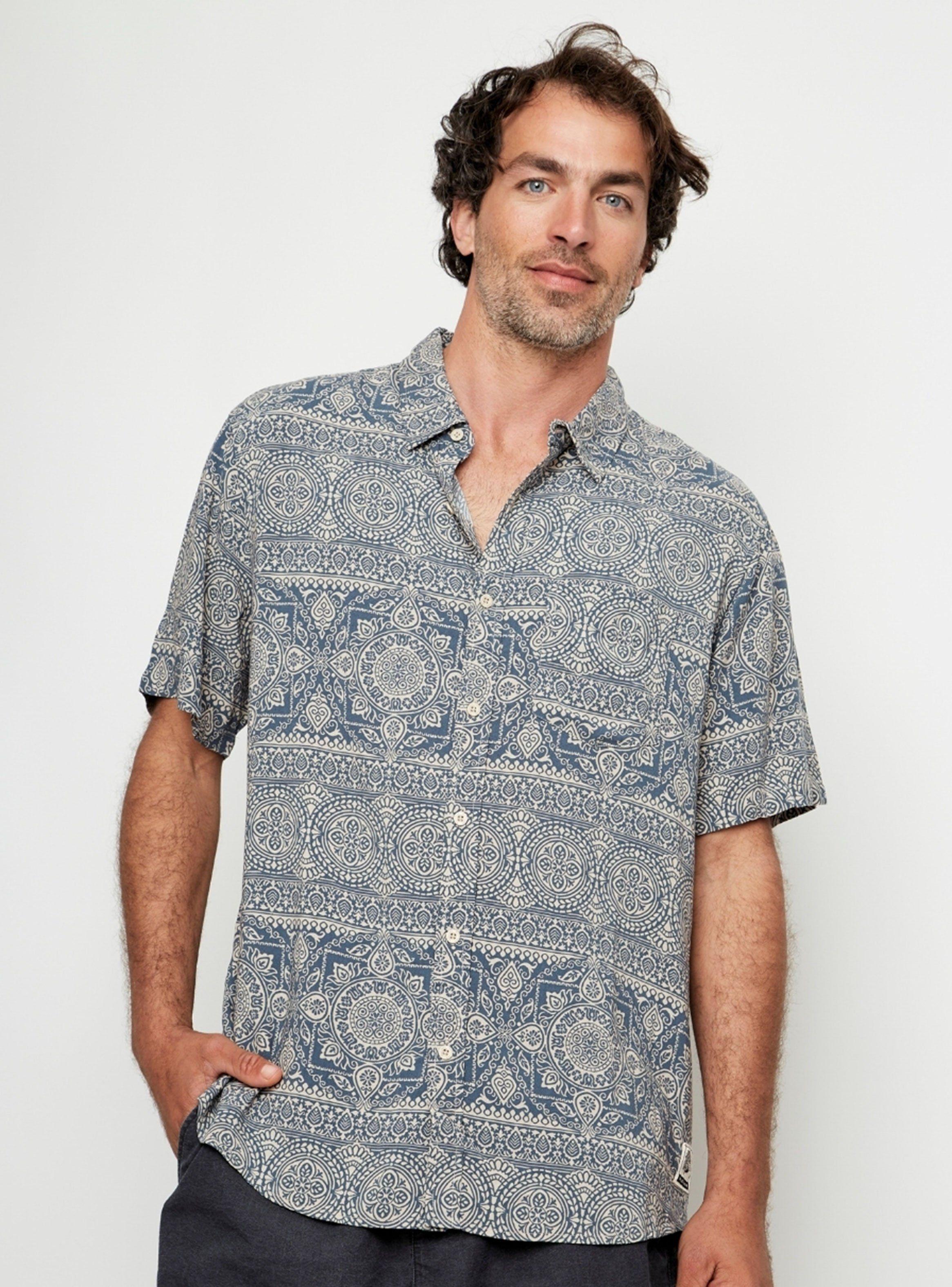 Camisa Mero Regular Fibra Origen Natural Tribal-0