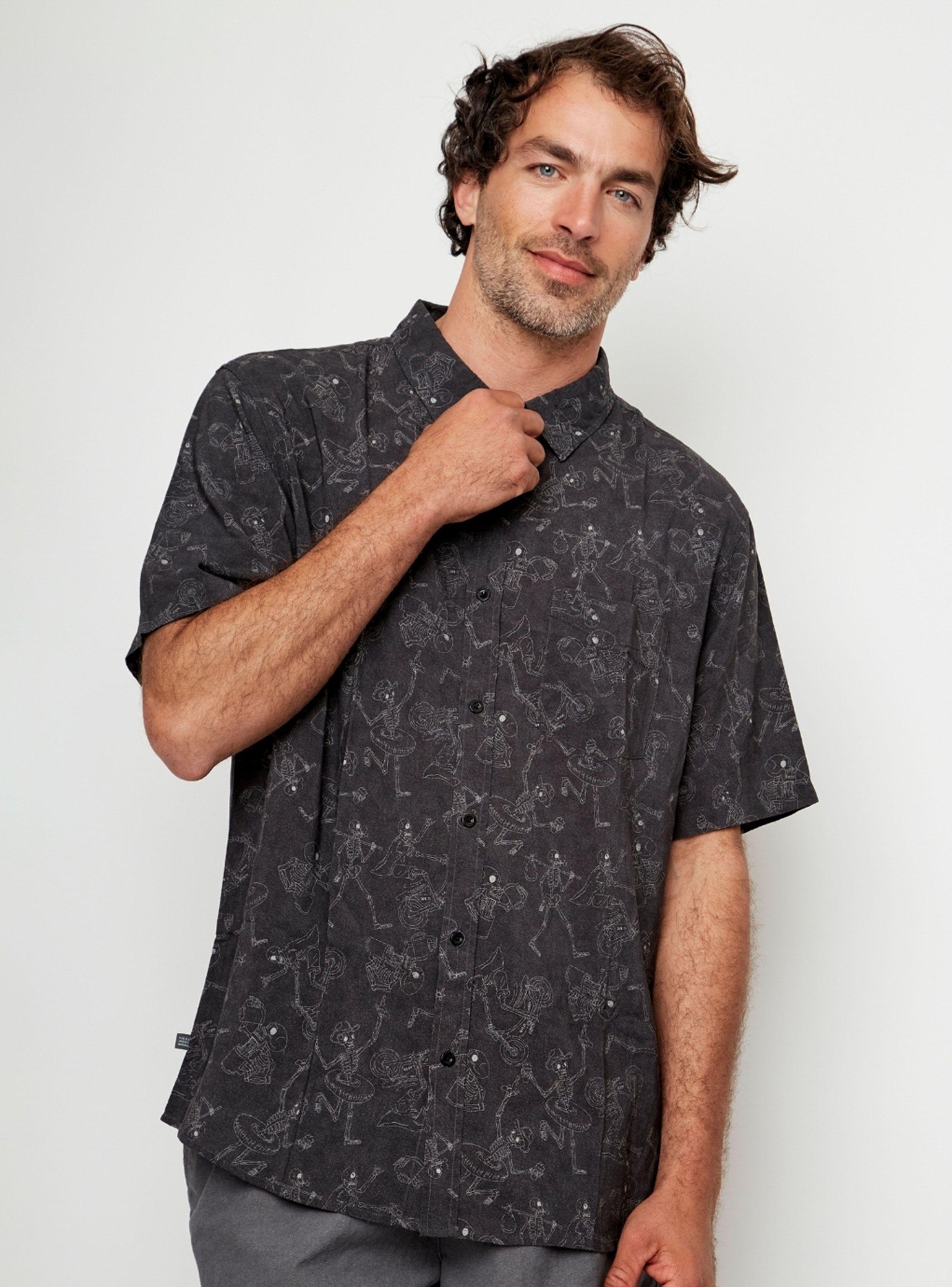 Camisa Mero Fibra Natural Calaveras-0