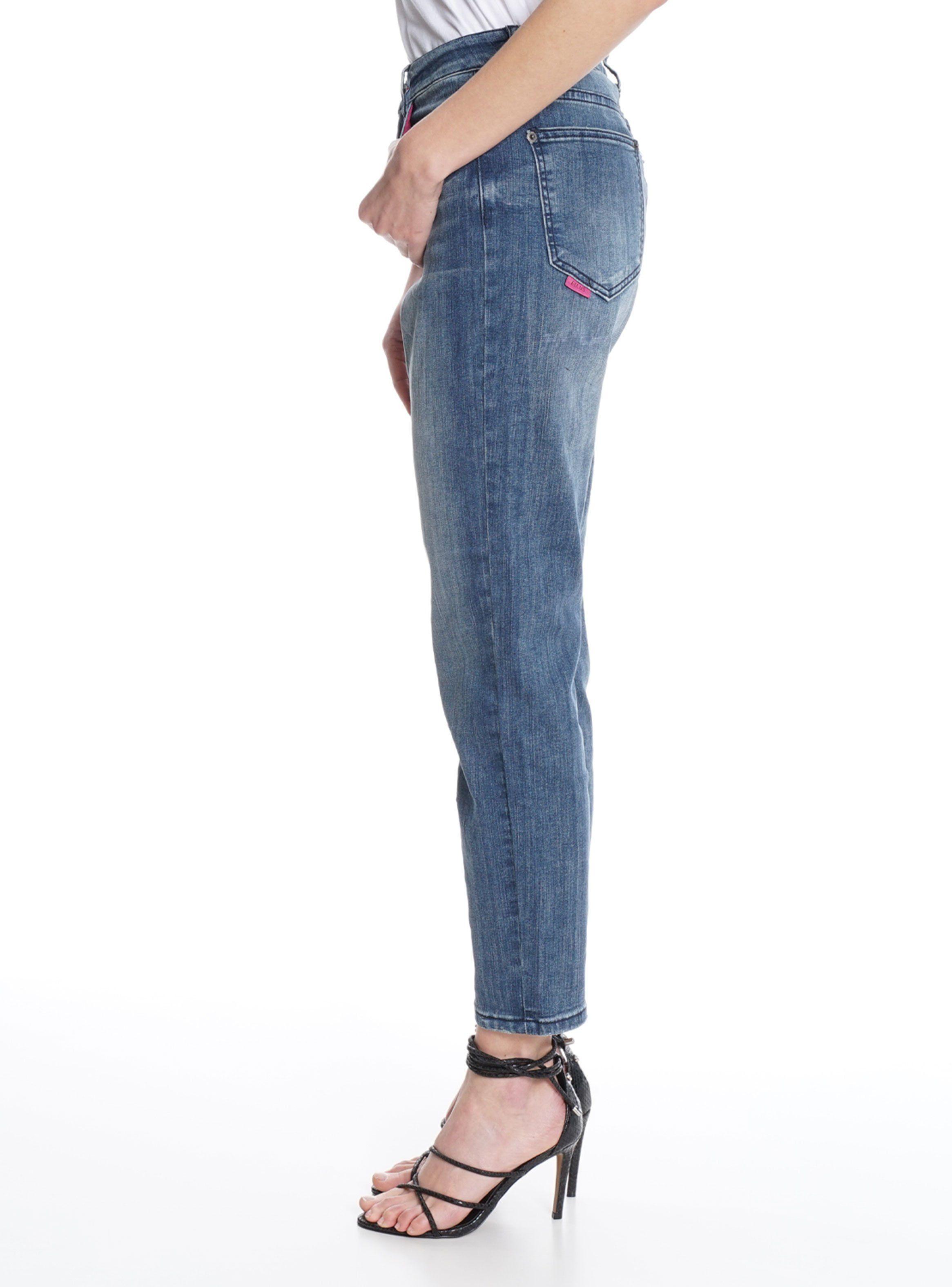 Jeans Mom Tiro Ultra Alto Dark Love Yourself-2
