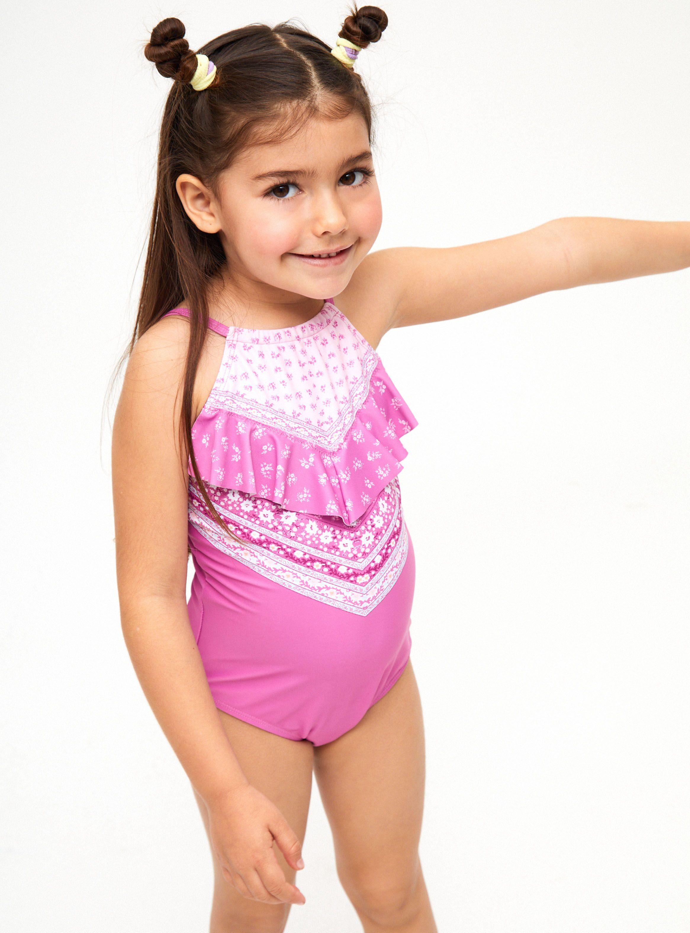 Polera de Baño Vuelo con Bandana Niña-0