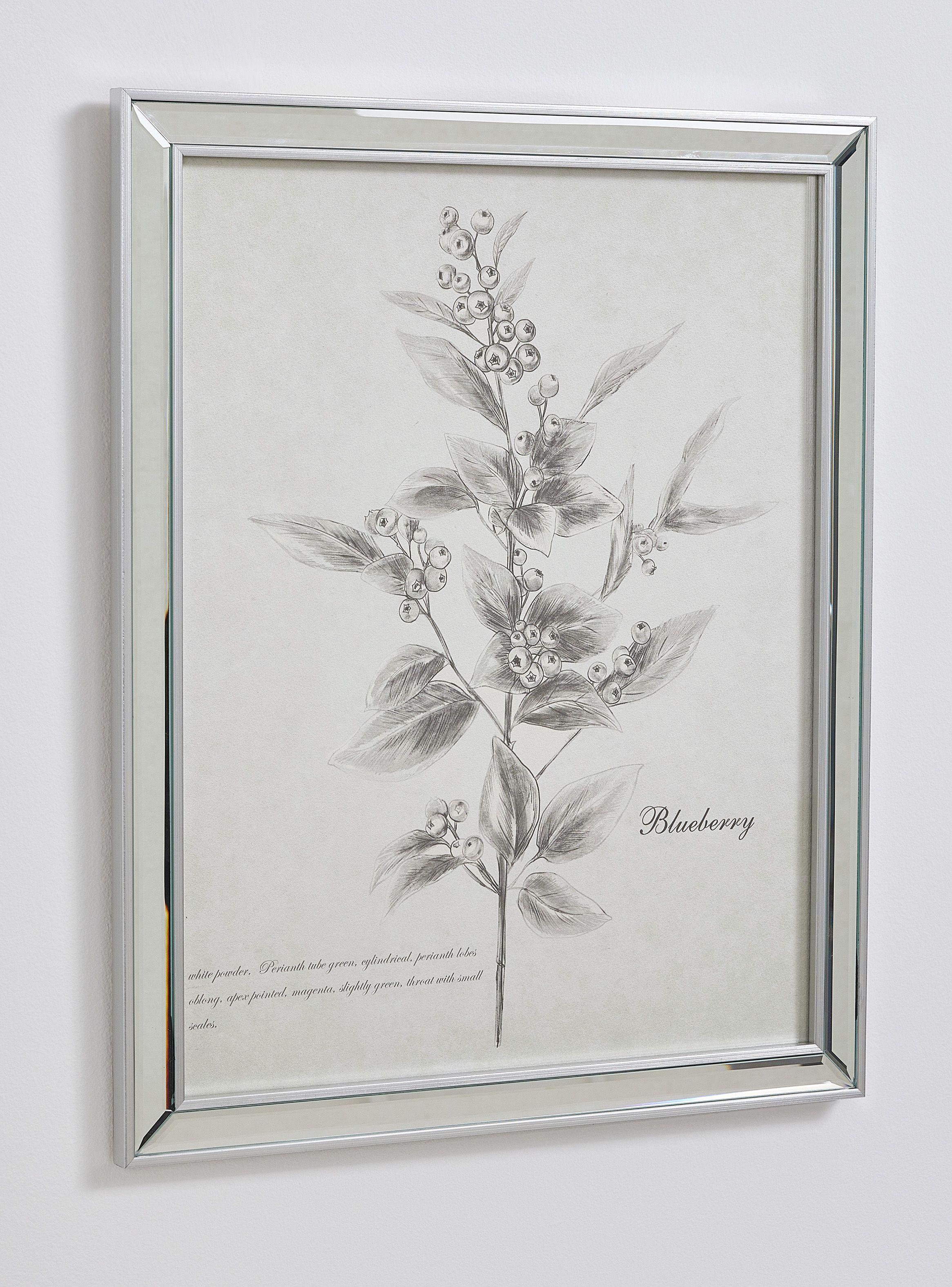 Cuadro Espejo Flor 1 50 x 30 cm-1