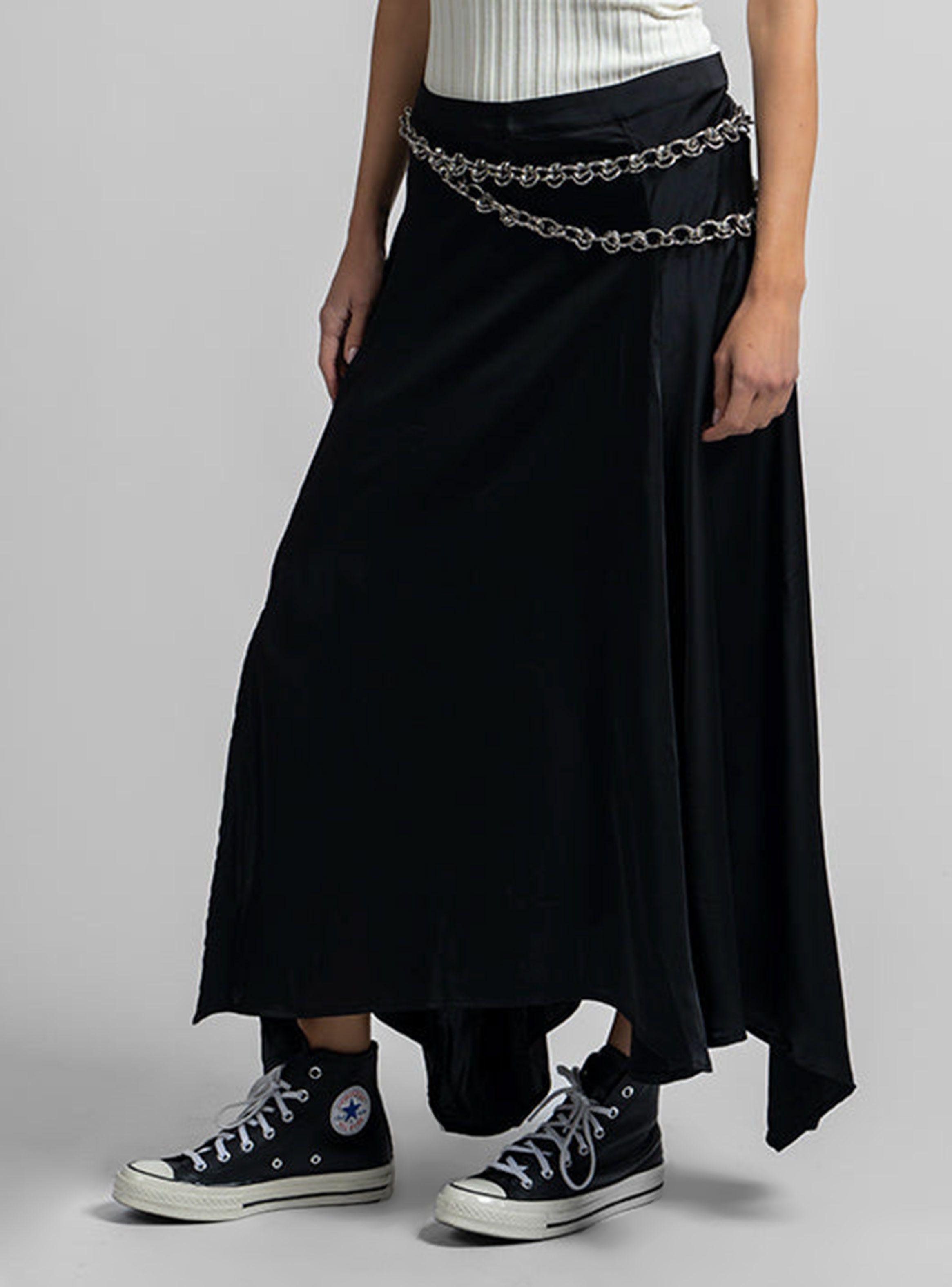 Falda Leticia Tencel Negro-0