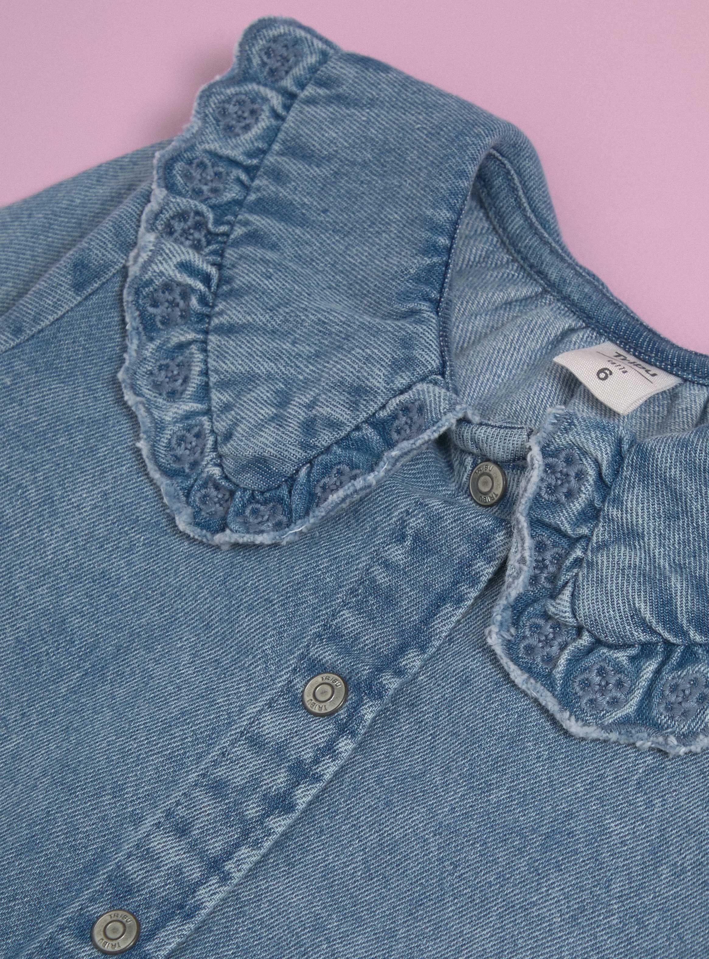 Blusa Denim Cuello Bobo-4