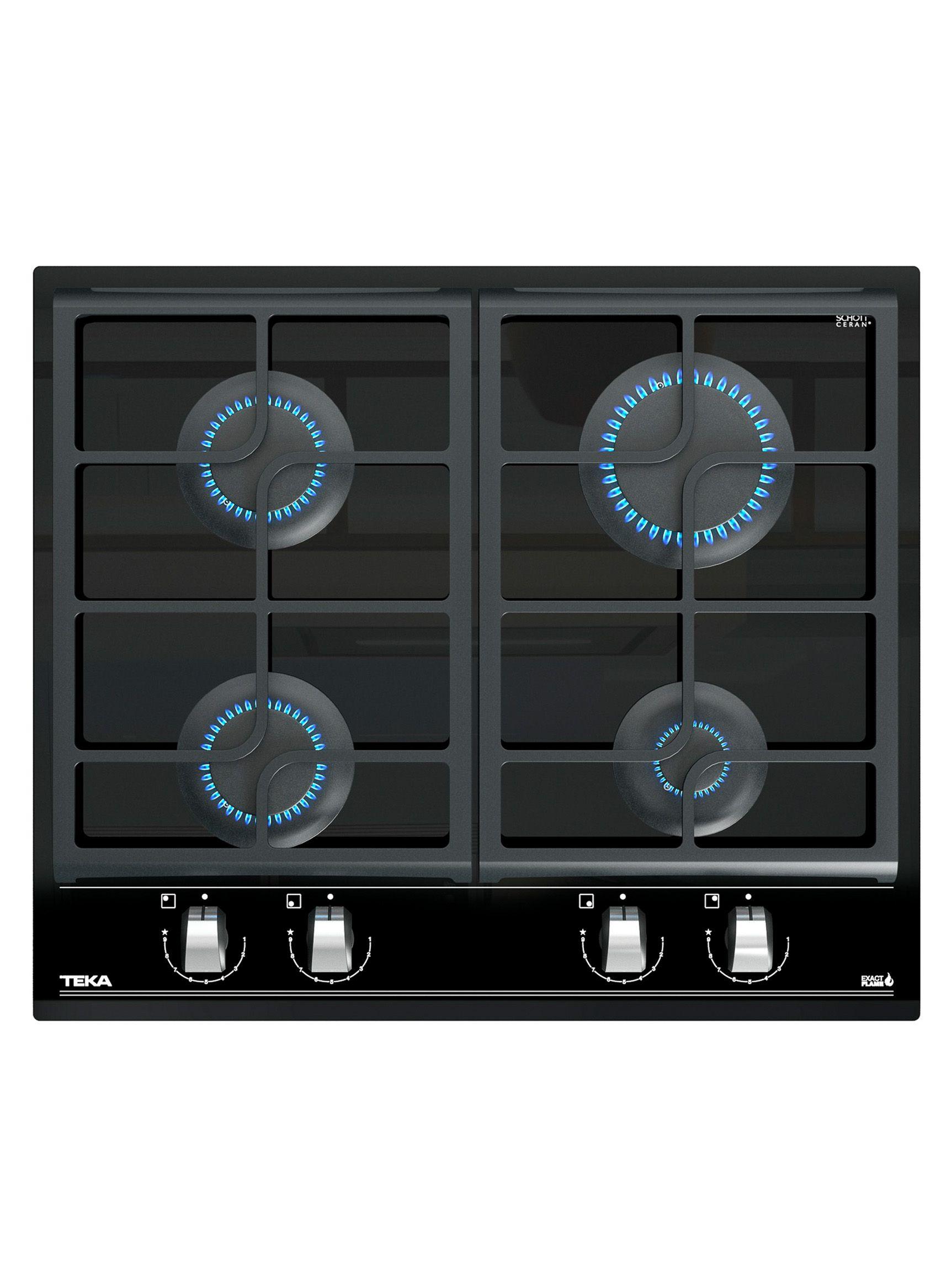 Encimera Cristalgas Teka 4 Quemadores GZC 64300 XBB-0