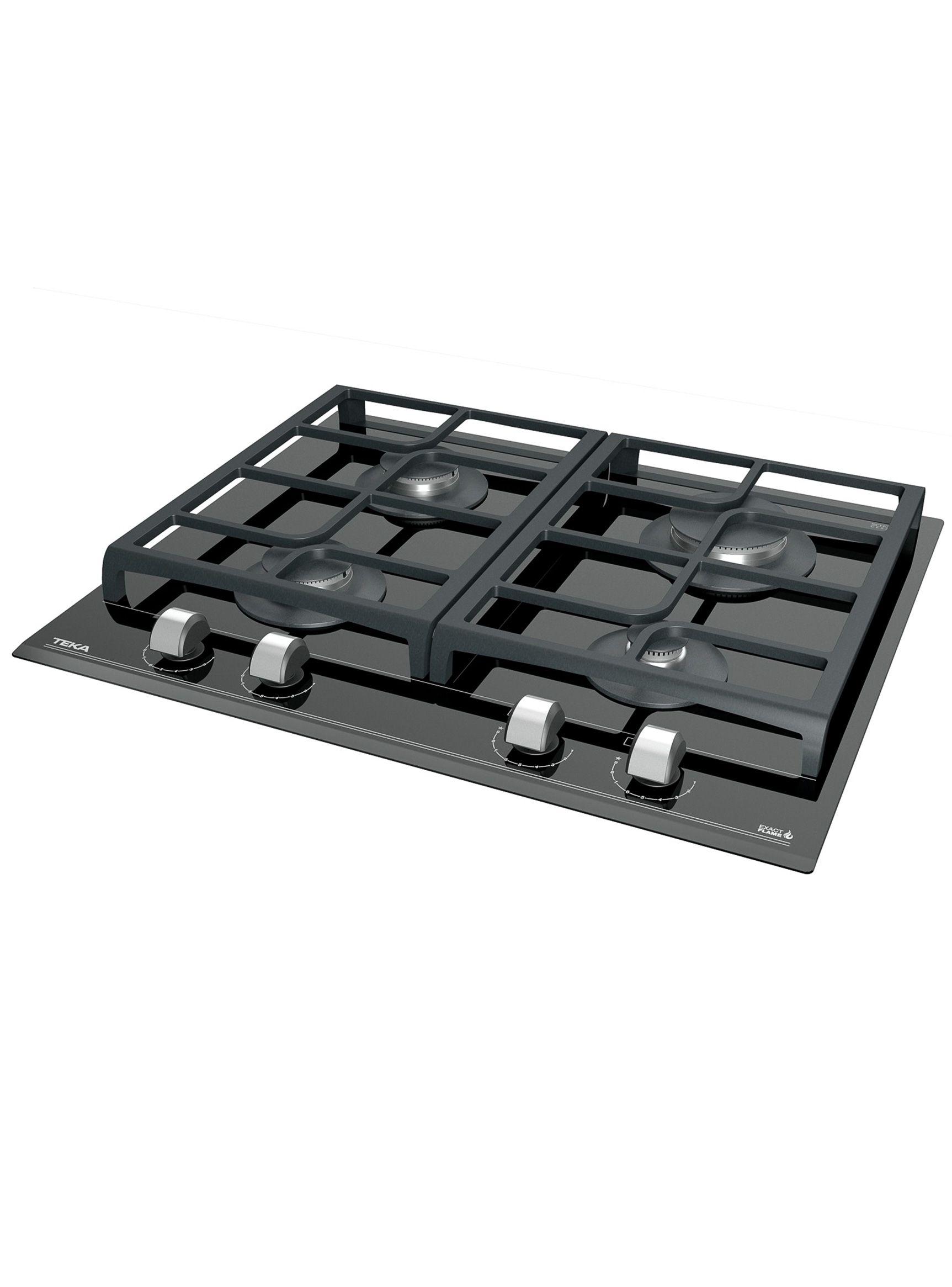 Encimera Cristalgas Teka 4 Quemadores GZC 64300 XBB-1