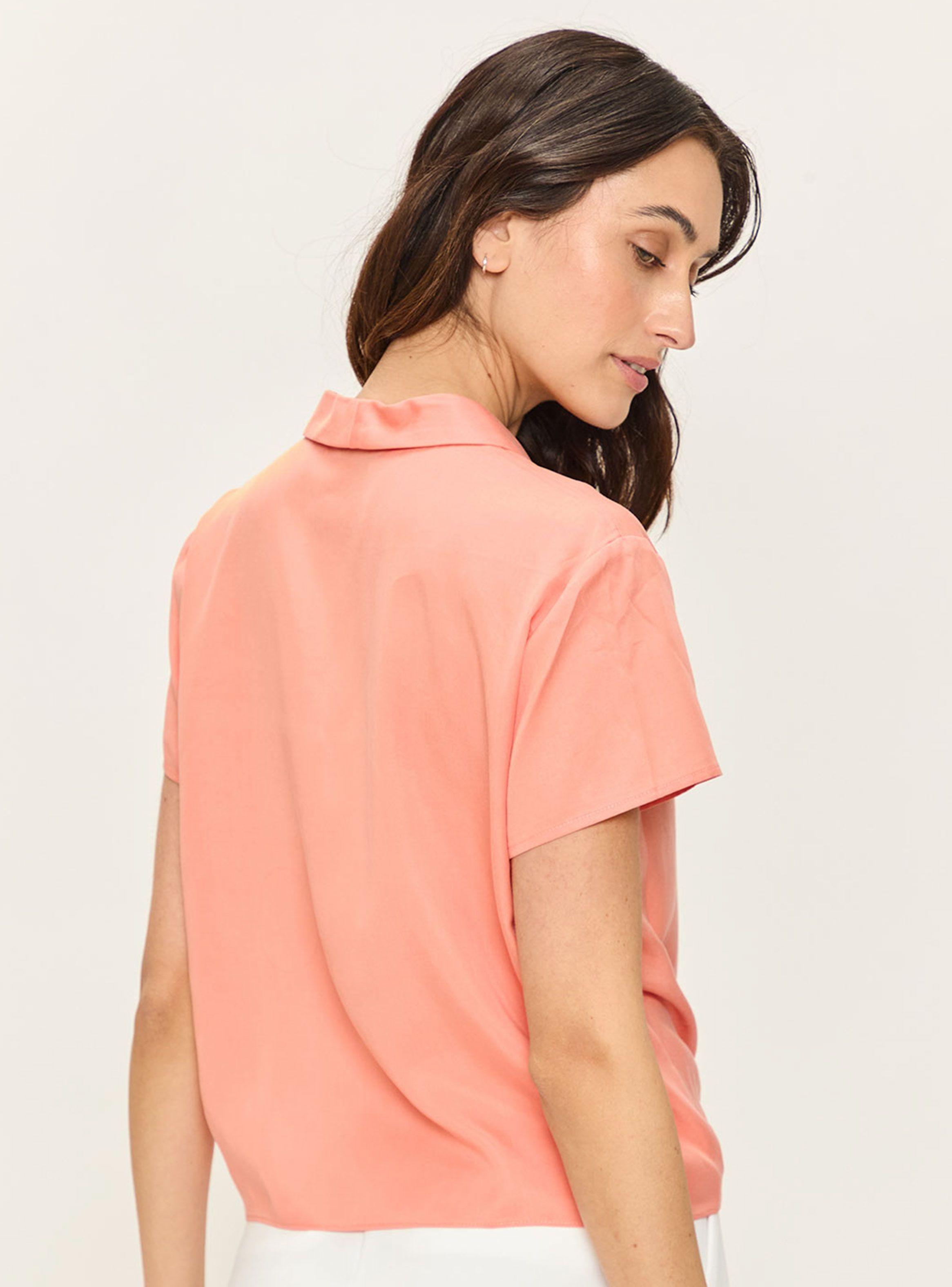 Blusa Lisa Nudo y Cuello en V-1