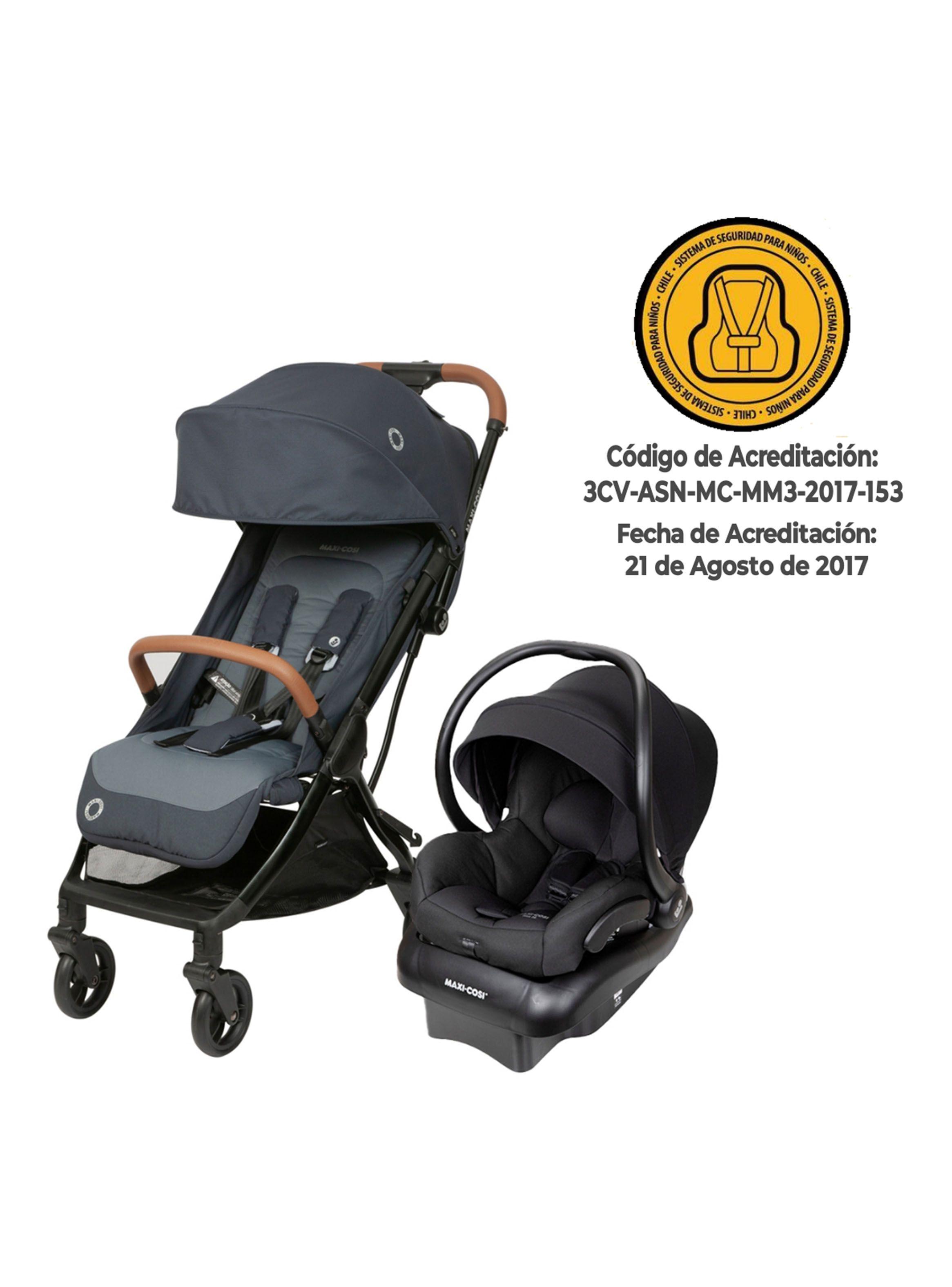 Coche Travel System Eva Essentian Graphite Maxi Cosi-1