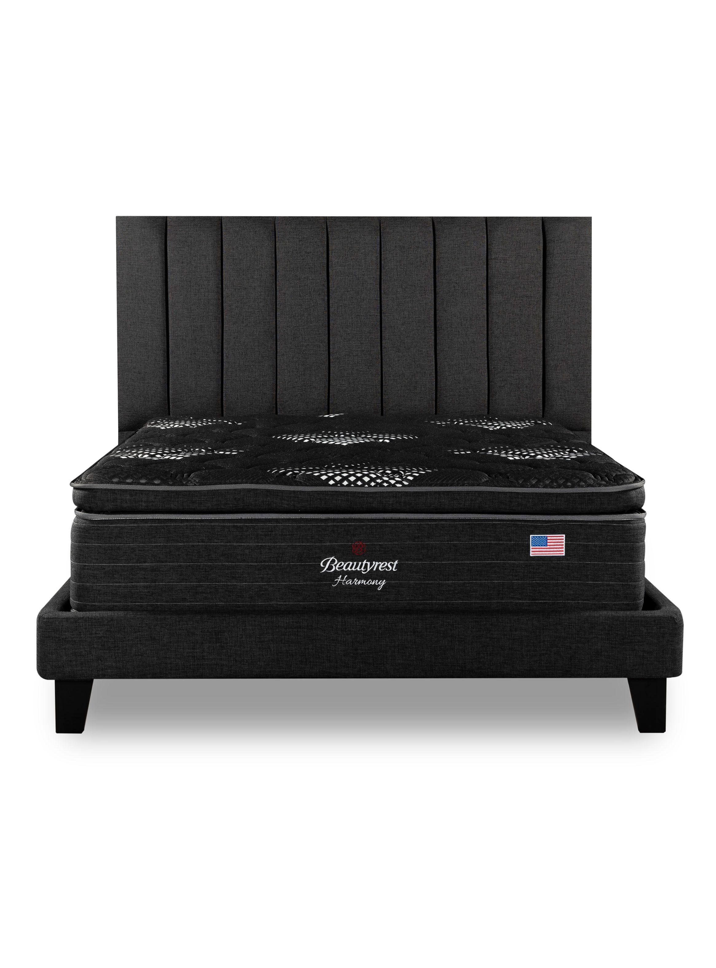 Cama Europea LowNest Harmony King + Respaldo Tibet Margo-1