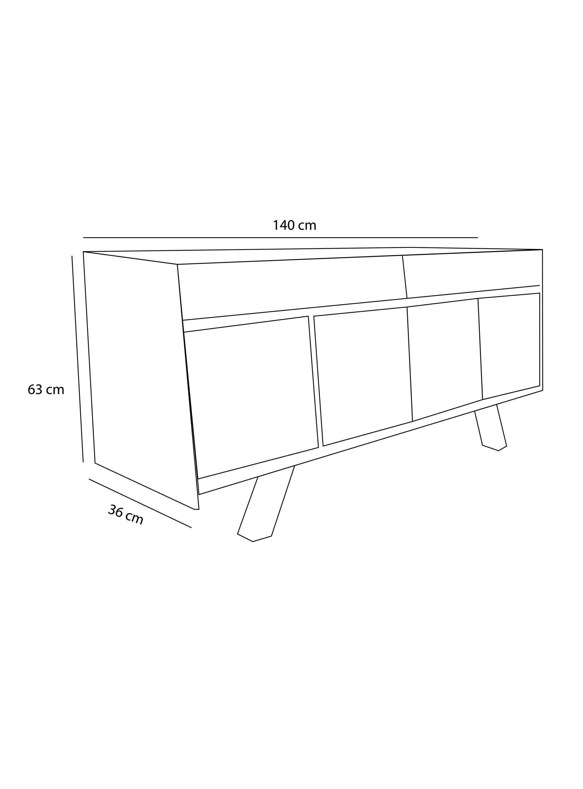 Rack TV 50" Sofía Chocolate-1