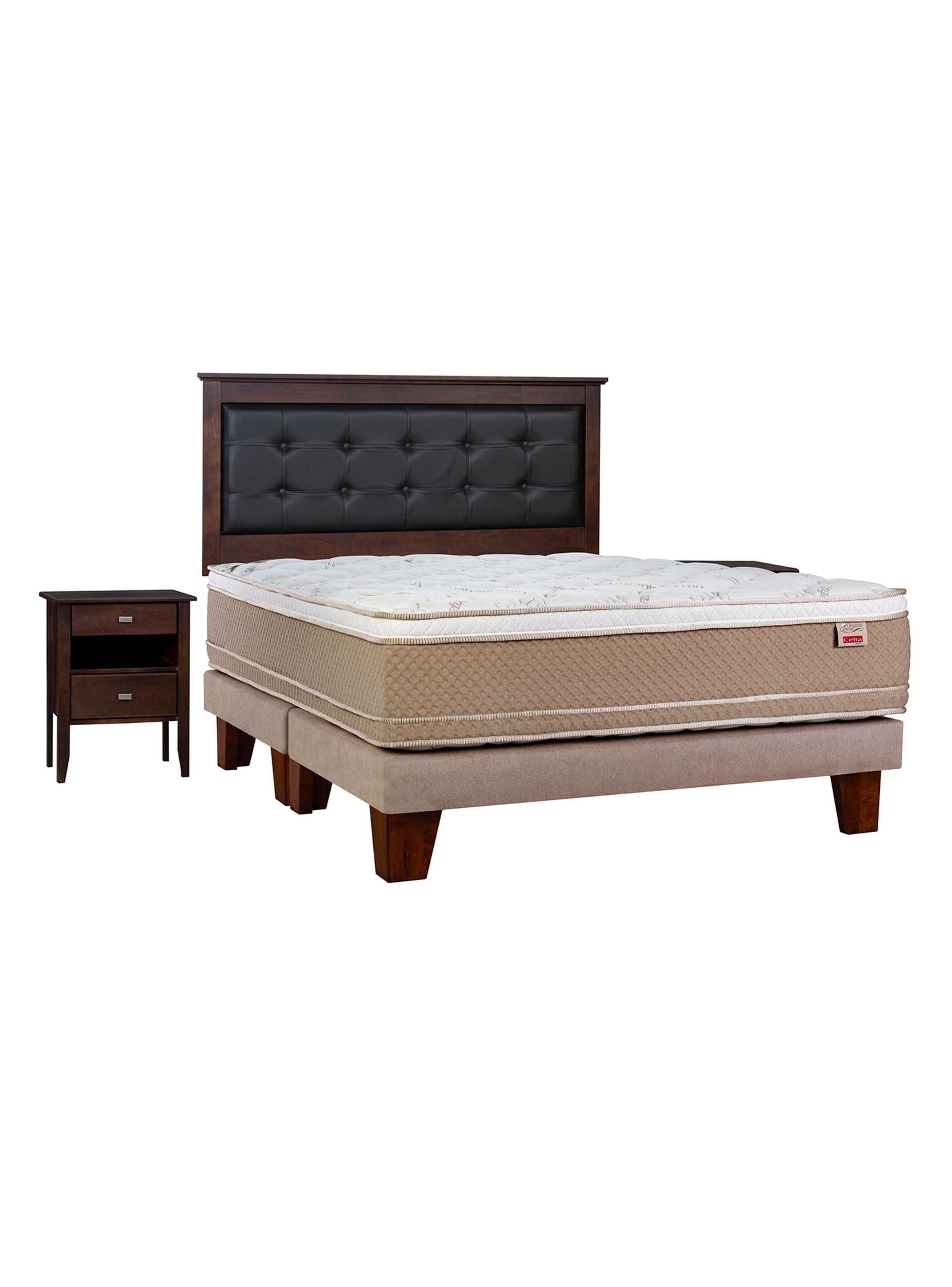 Cama Europea Cotton Organic King + Set Toledo-0