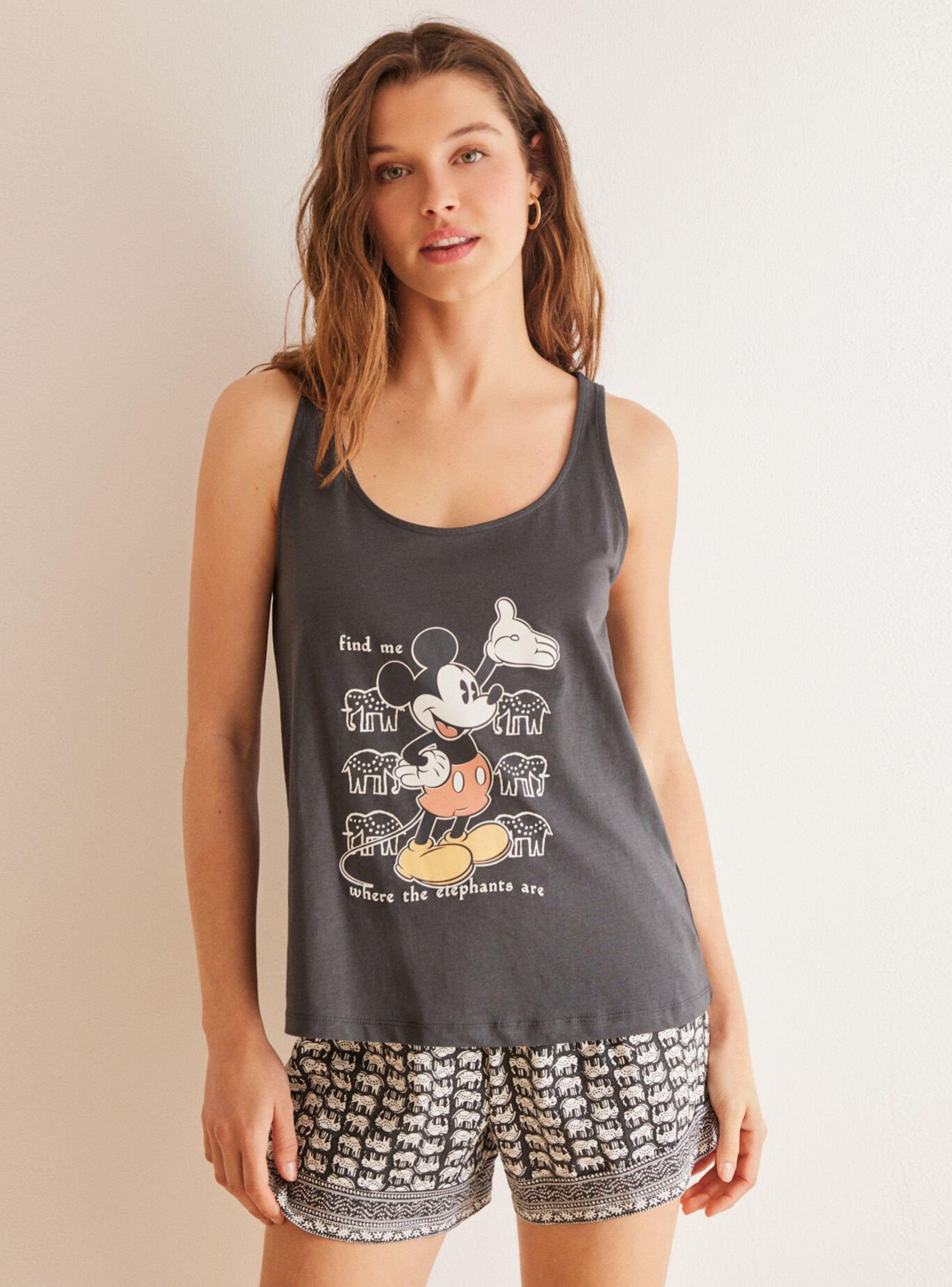 Pijama Corto Algodón Marengo Mickey-0