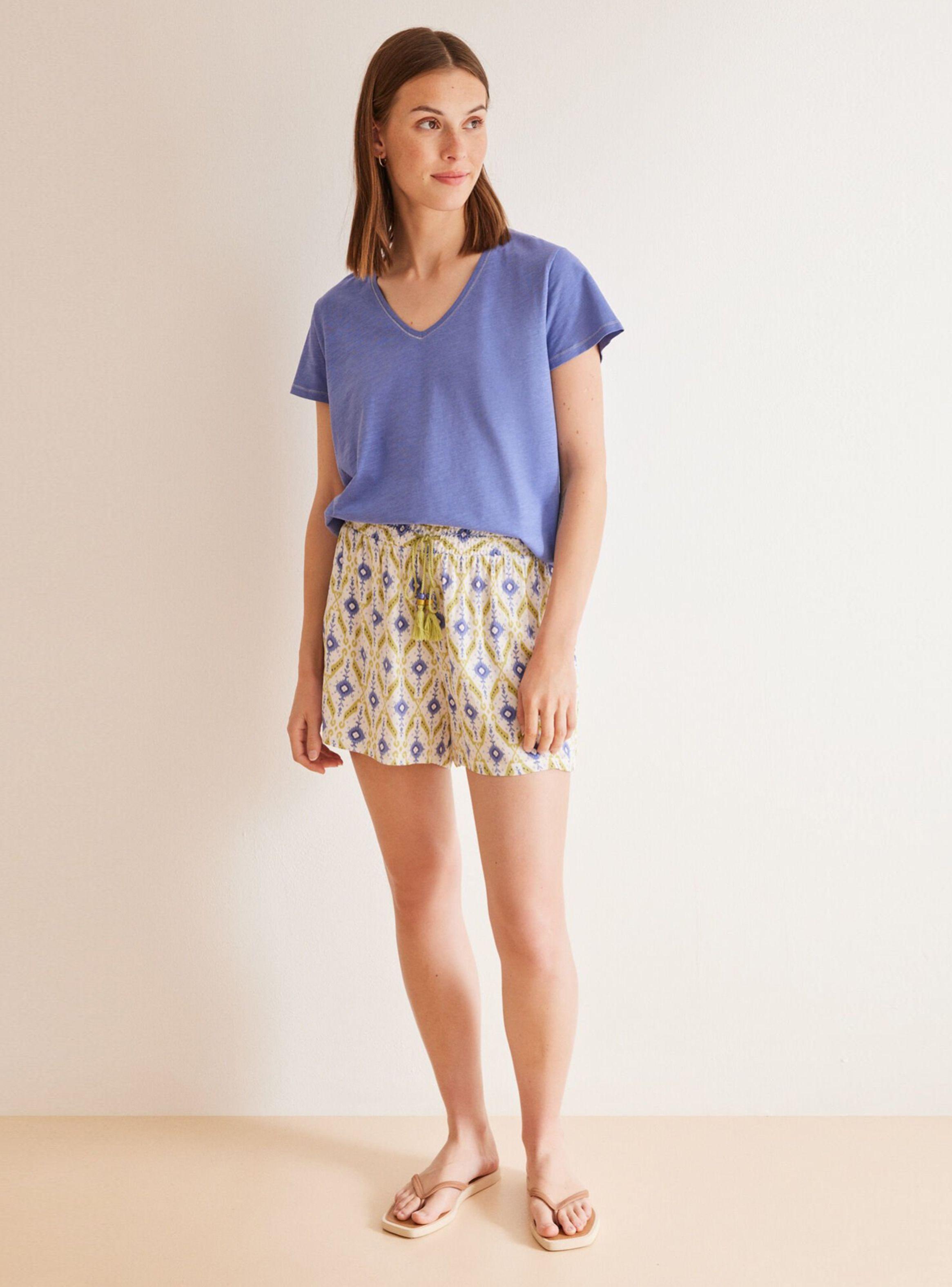Short Estampado Geométrico Ikat-3