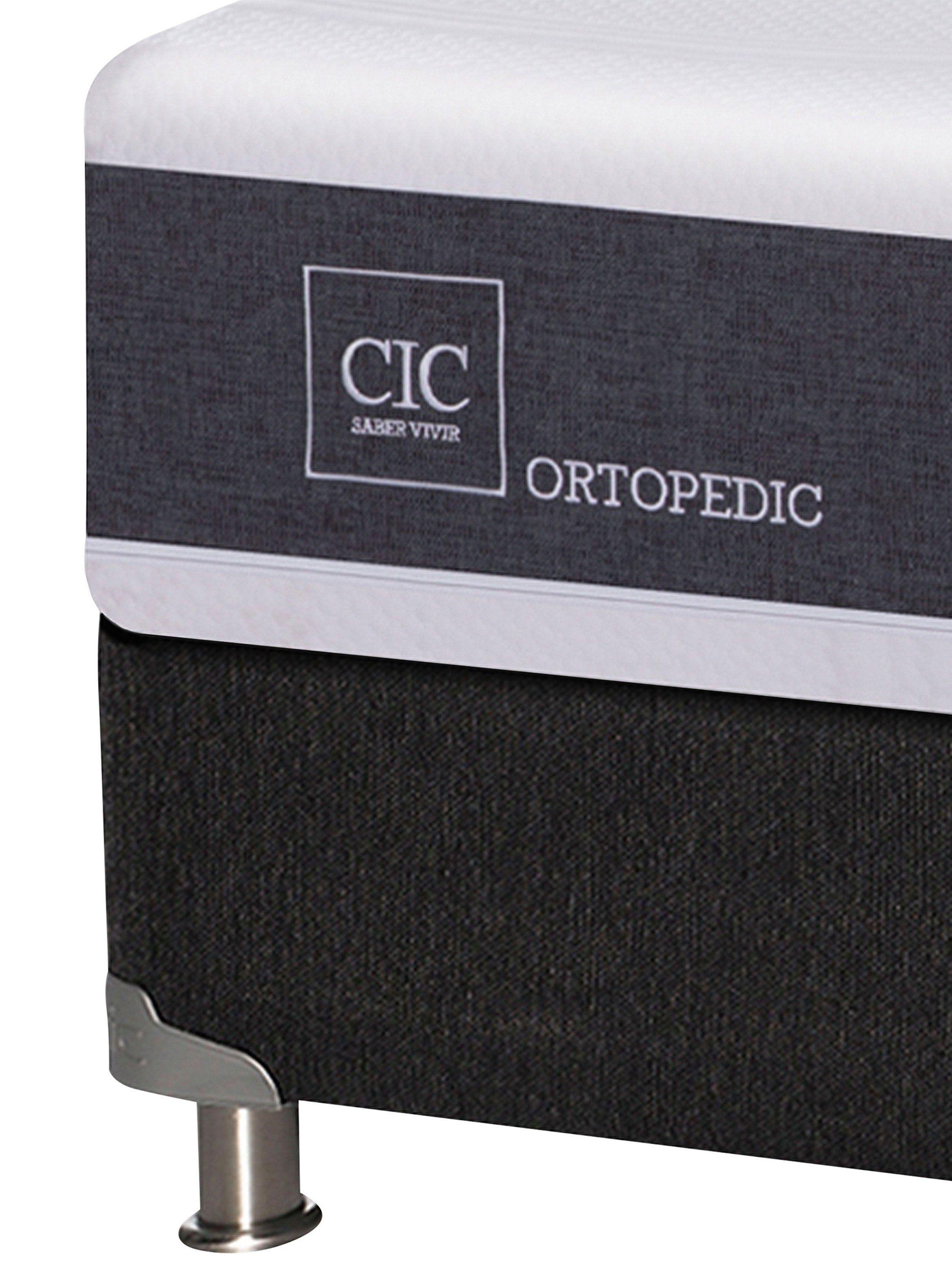 Box Spring New Ortopedic B5 Black 1.5 Plazas + Set Muebles New Gales-3
