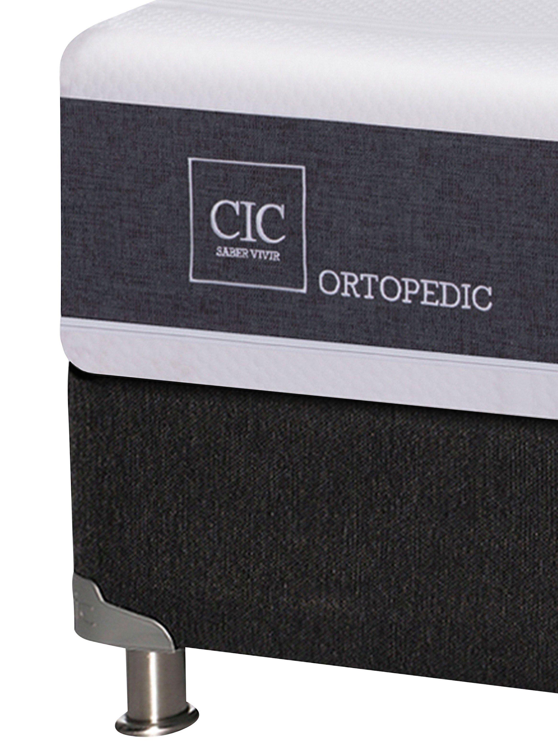 Box Spring New Ortopedic B5 Black 2 Plazas Base Dividida + Set Muebles New Gales-3