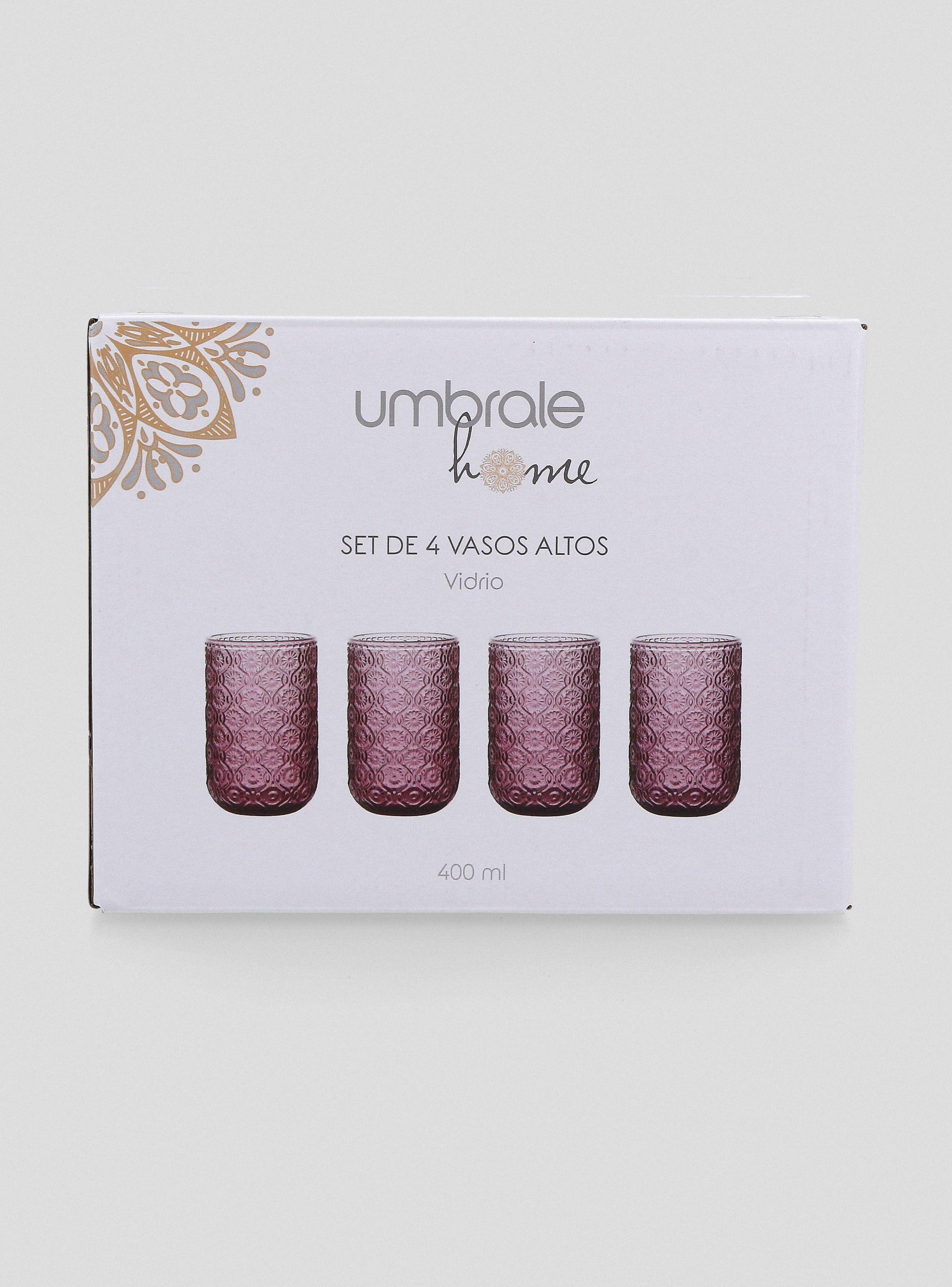 Vaso Alto Belleza 400 ml Púrpura-3