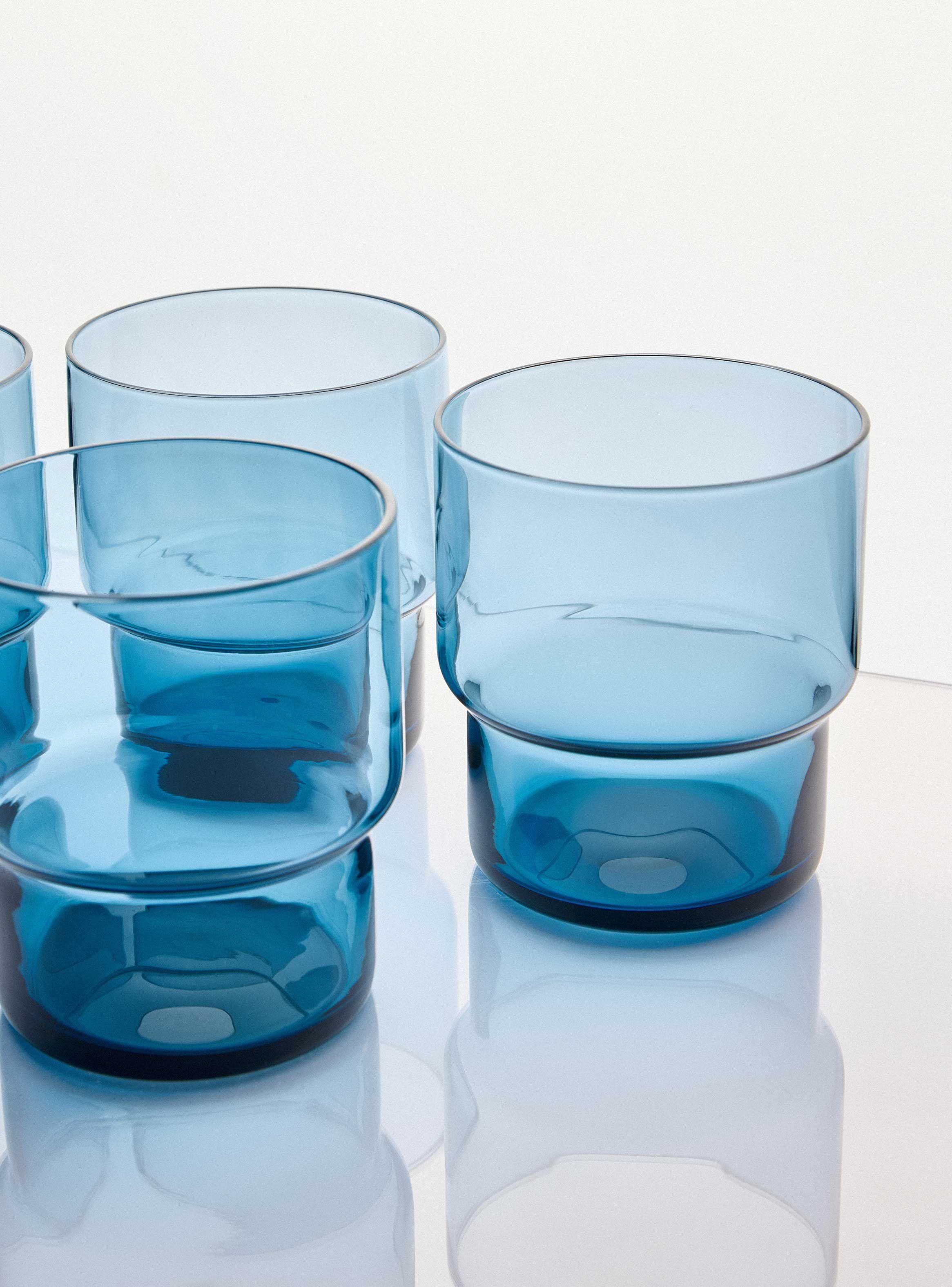Set 4 Vasos Bajo Terra Azul-2