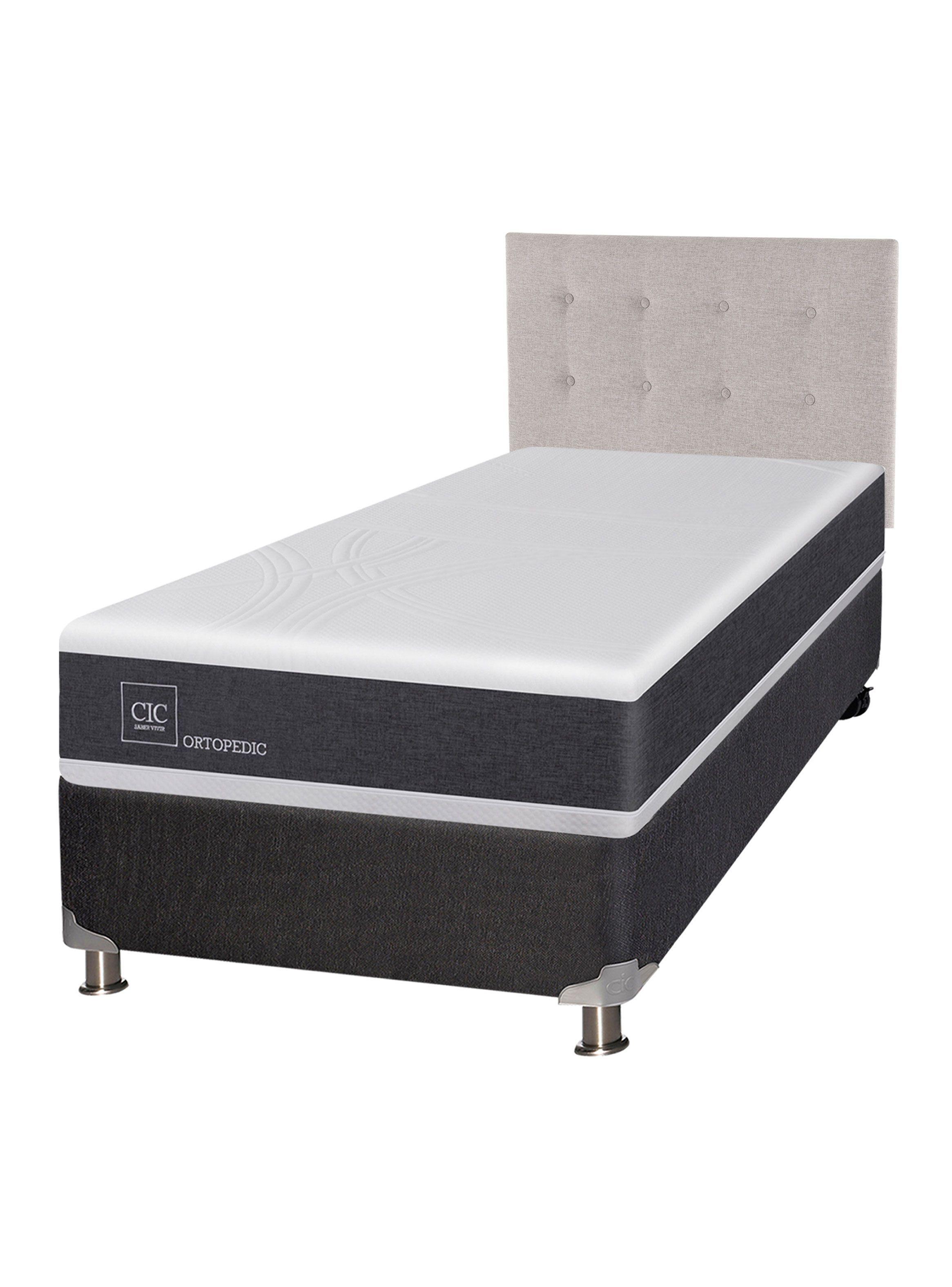 Box Spring New Ortopedic B5 BK 1.5 Plazas + Respaldo Tigris-0