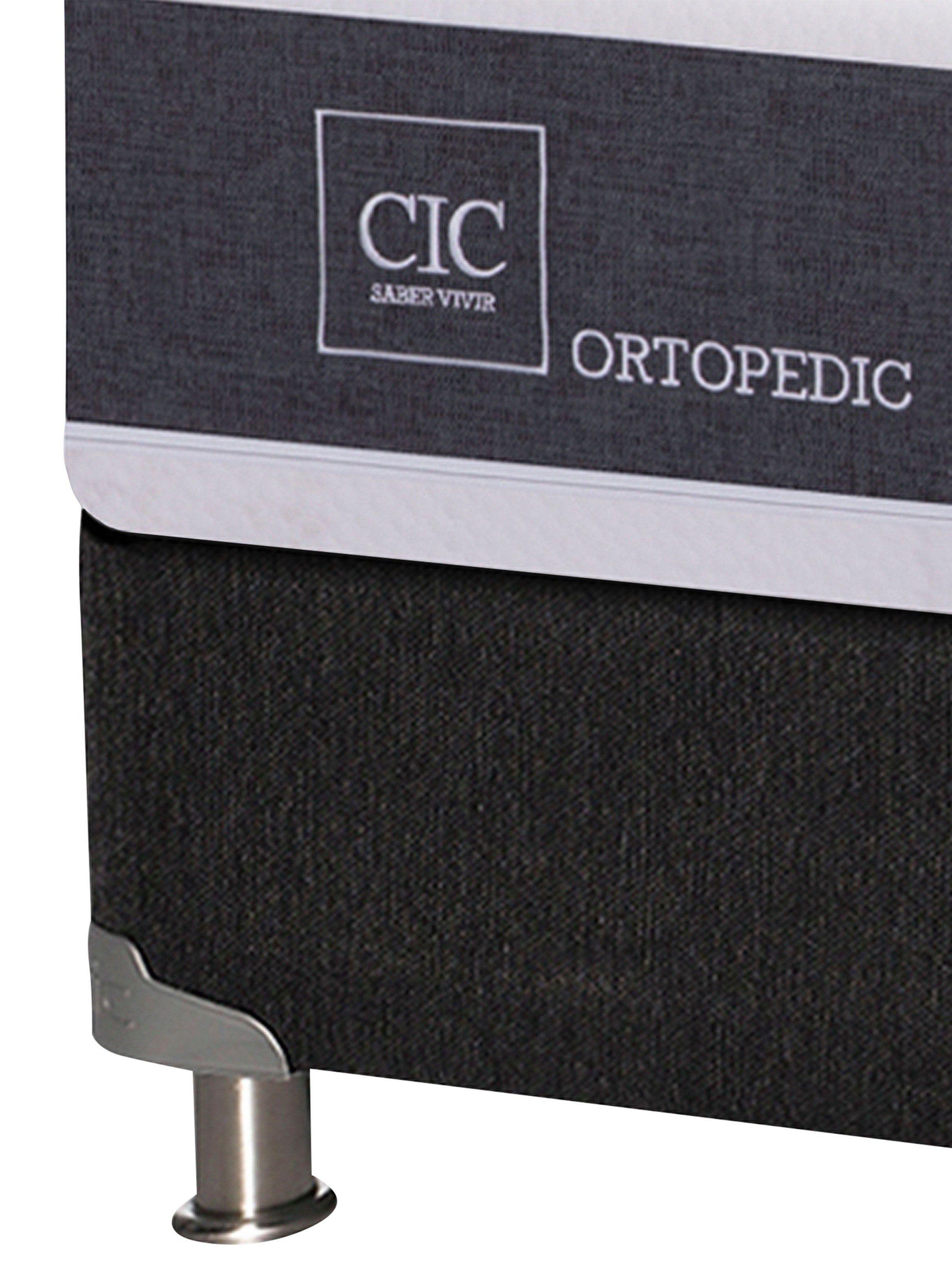 Box Spring New Ortopedic B5 Black 1.5 Plazas Eufrates Sin Textil-2