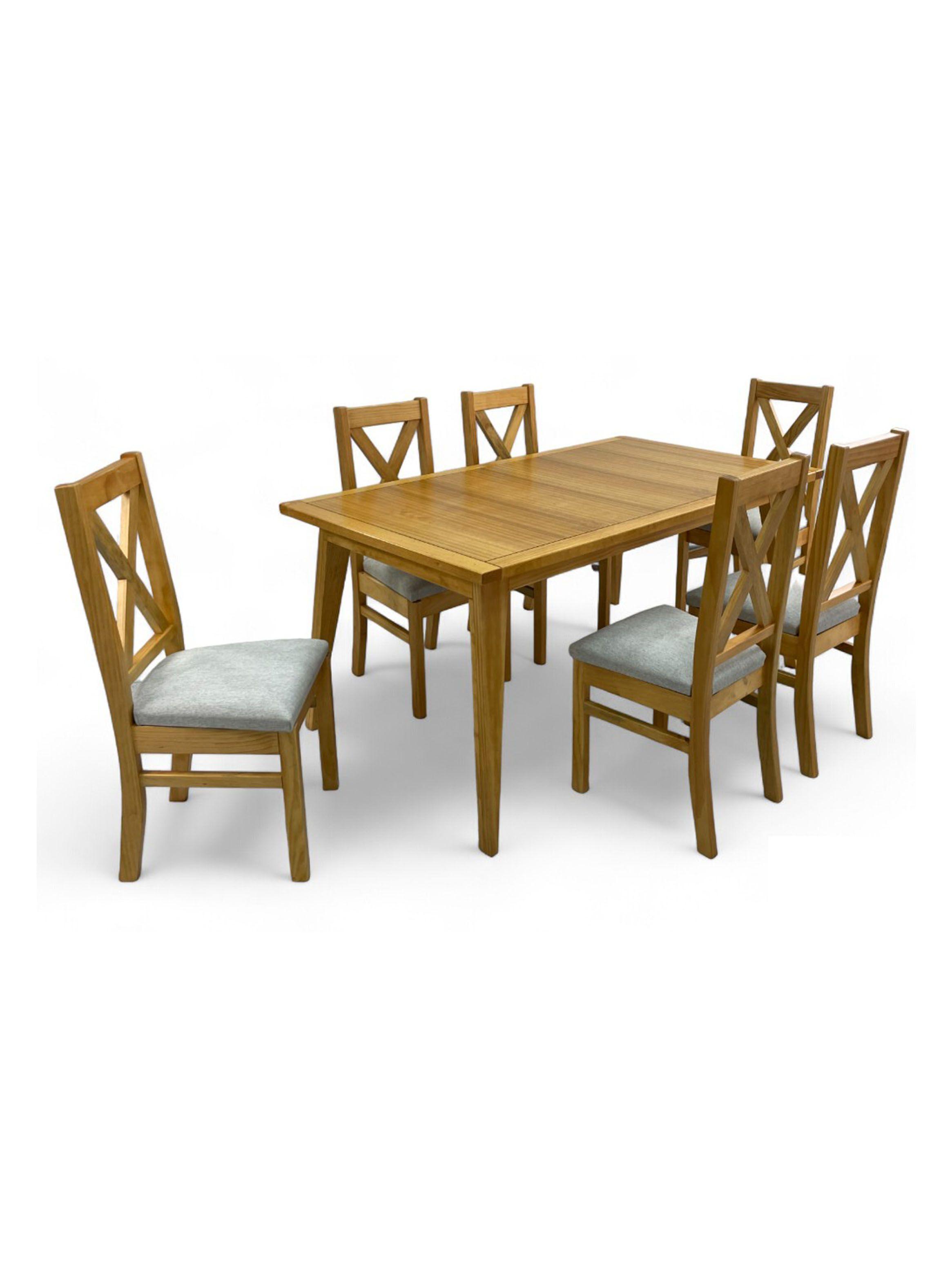 Juego de Comedor Berna 6 Sillas Miel-0