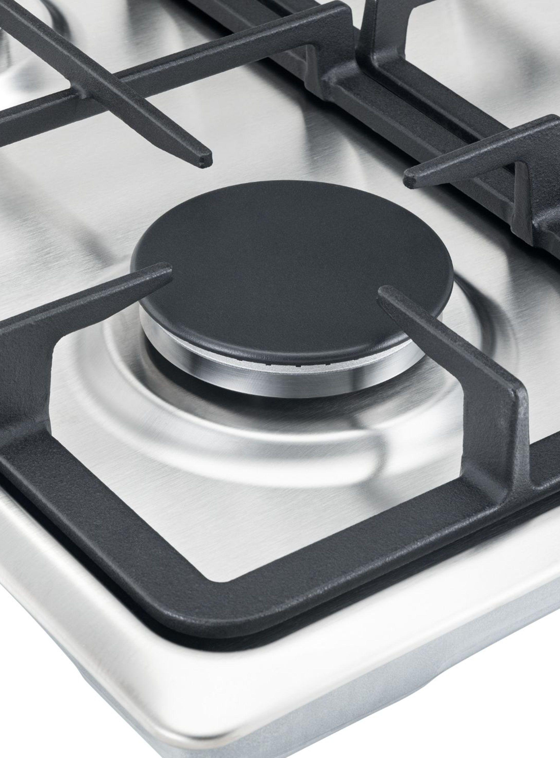 Encimera a Gas 4 Quemadores HLX640 Inox Parrilla FF-4