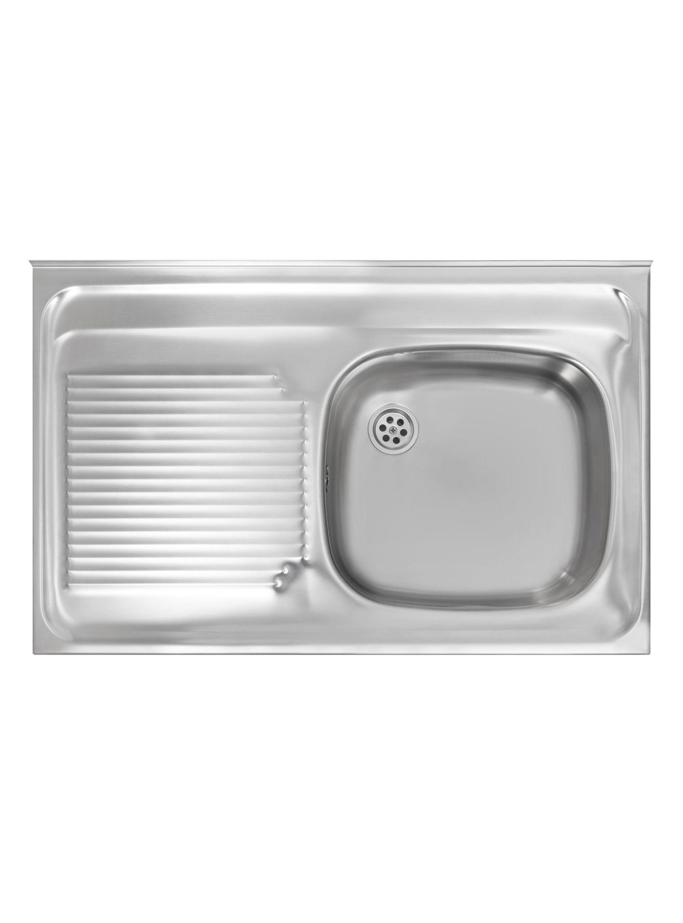Lavaplatos Inoxidable Sobreponer  80.50 1C 1E Izq Monoblock 1o-0