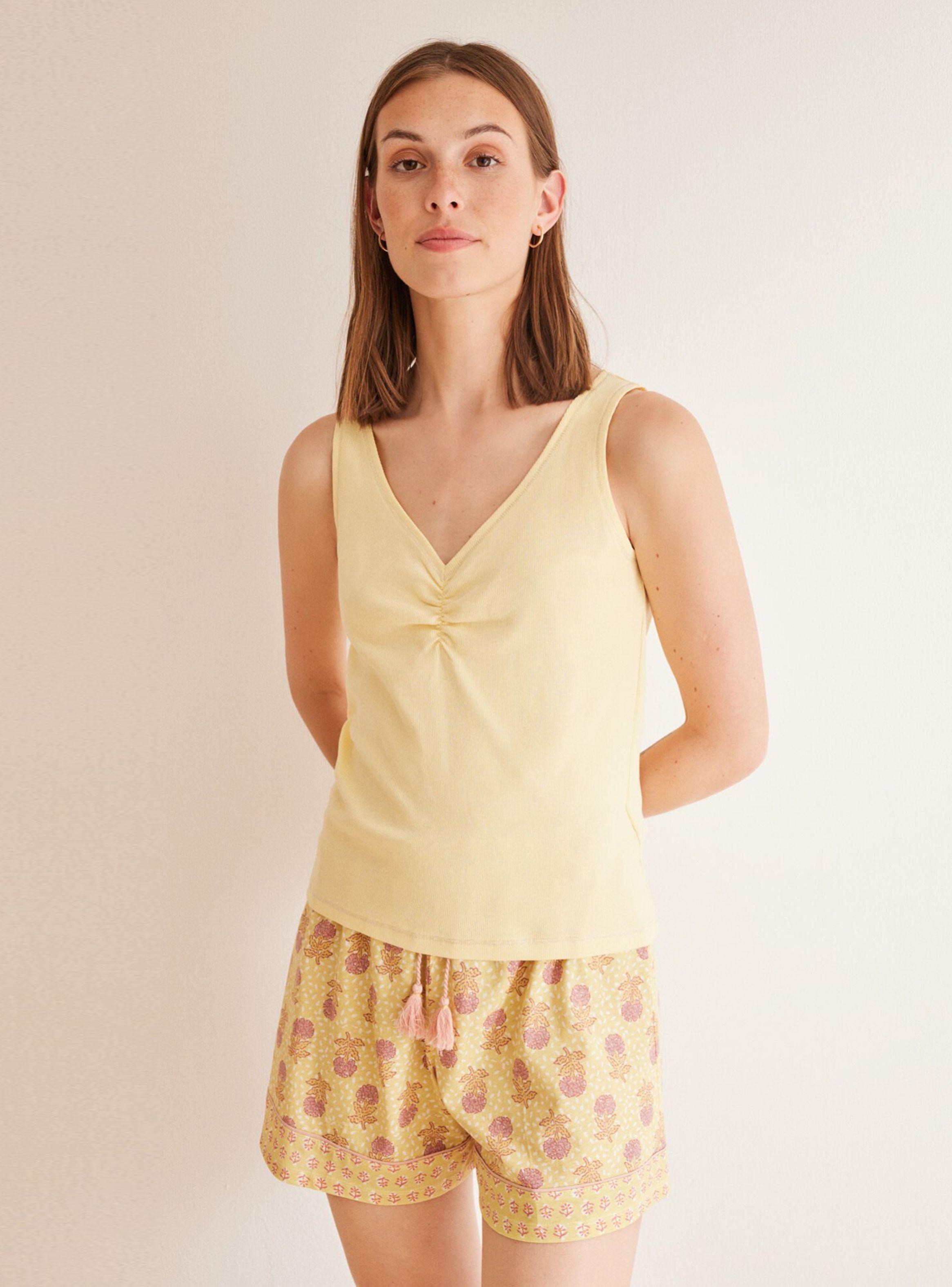 Pijama Corto Algodón Luz-0