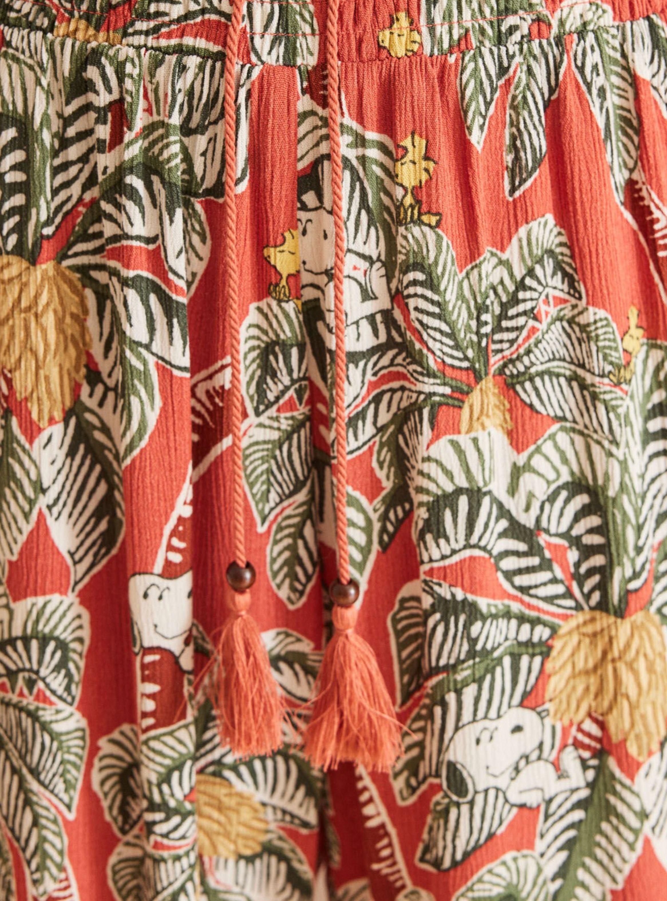 Pantalón Largo Fluido Tropical Snoopy-2