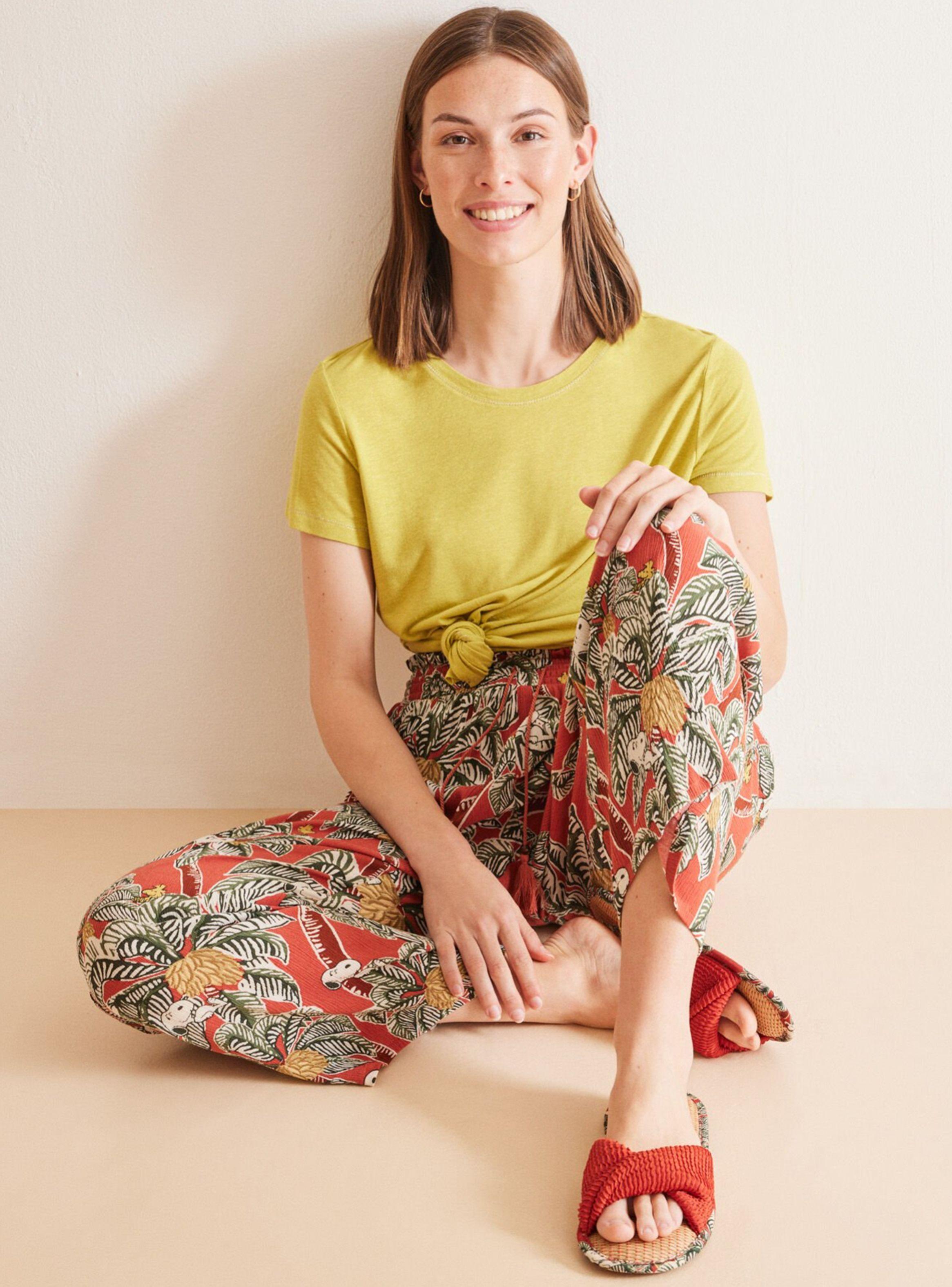 Pantalón Largo Fluido Tropical Snoopy-3