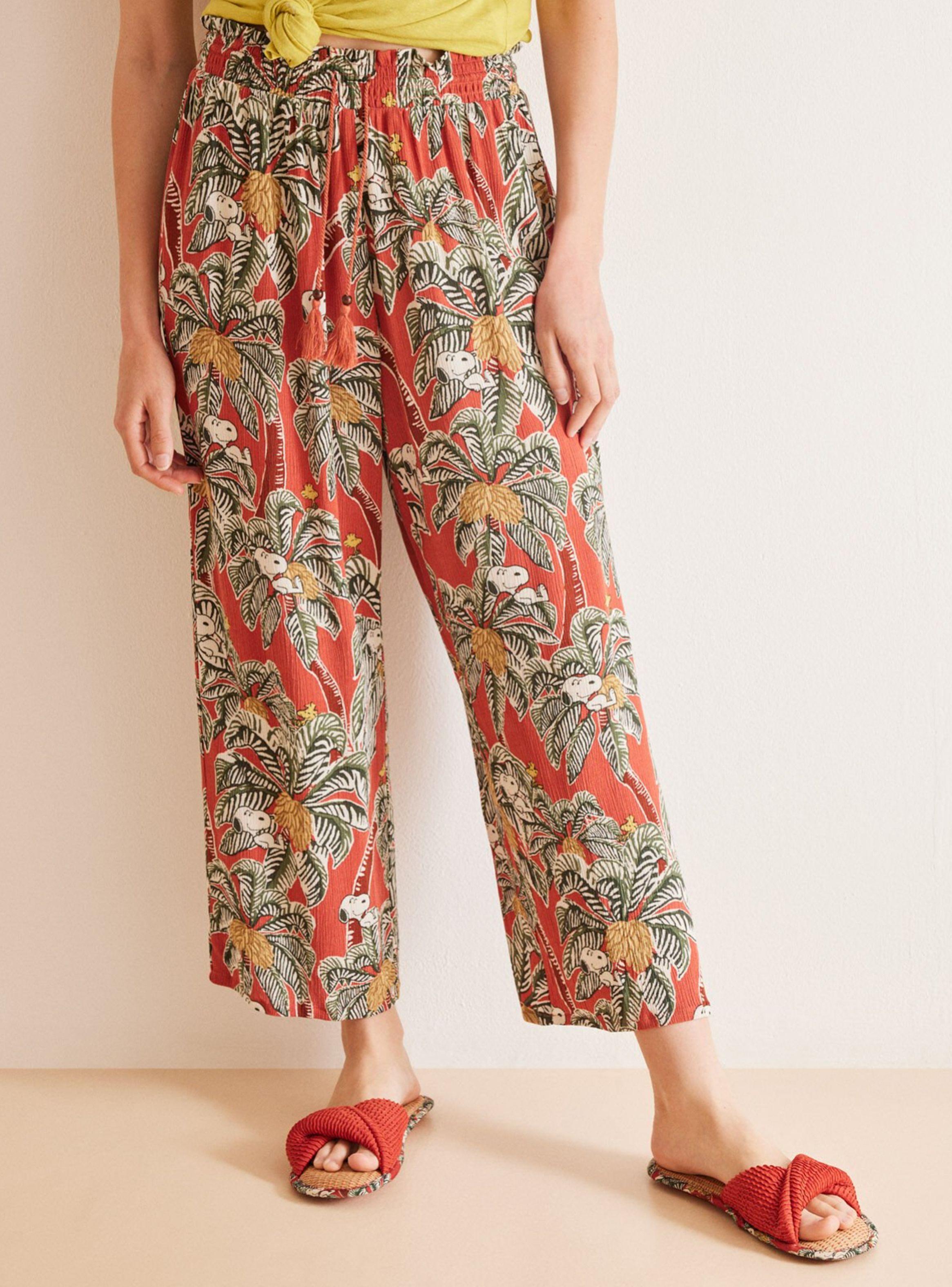 Pantalón Largo Fluido Tropical Snoopy-0