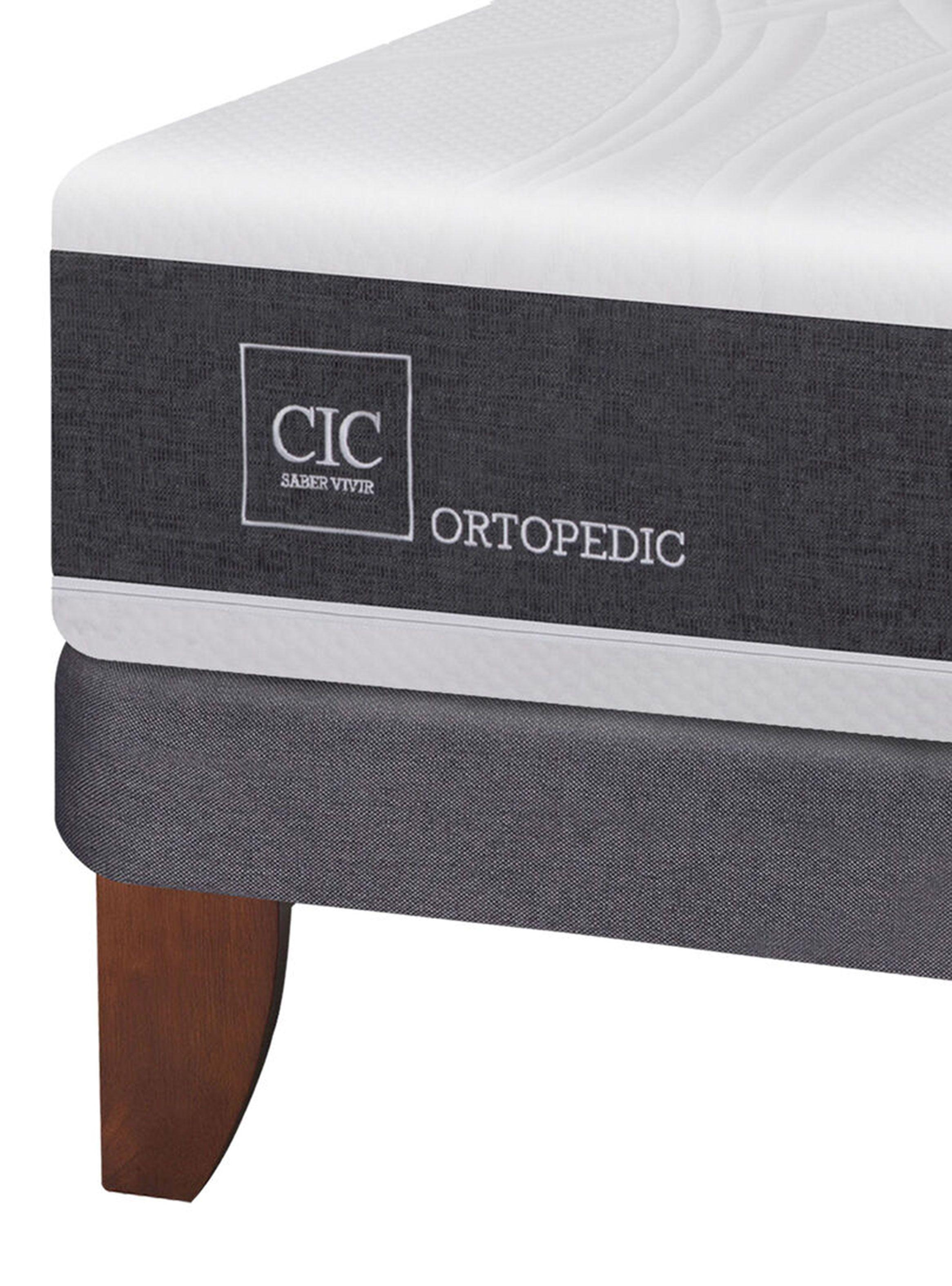 Cama Europea New Ortopedic 2 Plazas Base Normal + Set Muebles New Gales-4