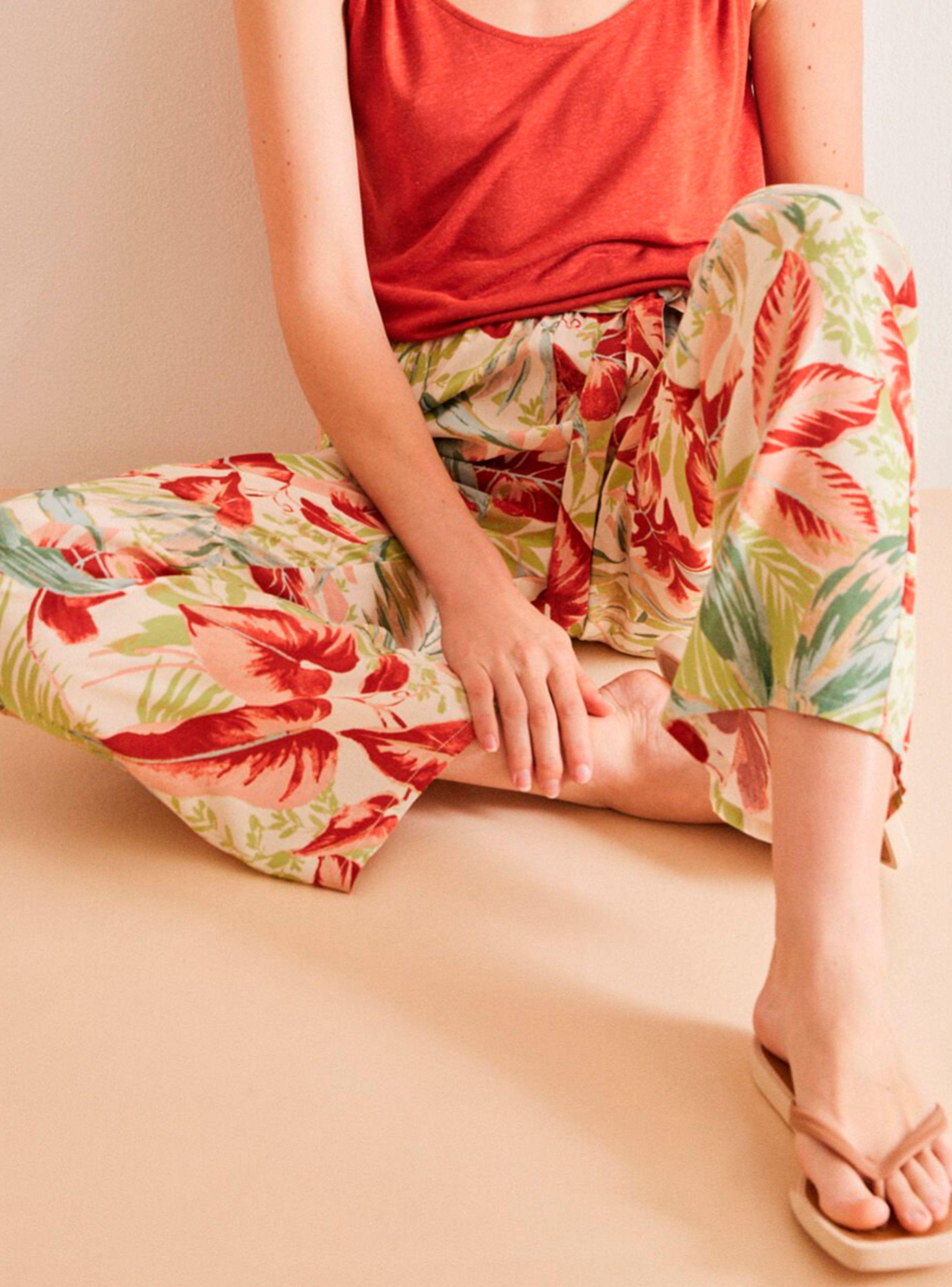 Pantalón Largo Fluido Tropical-1