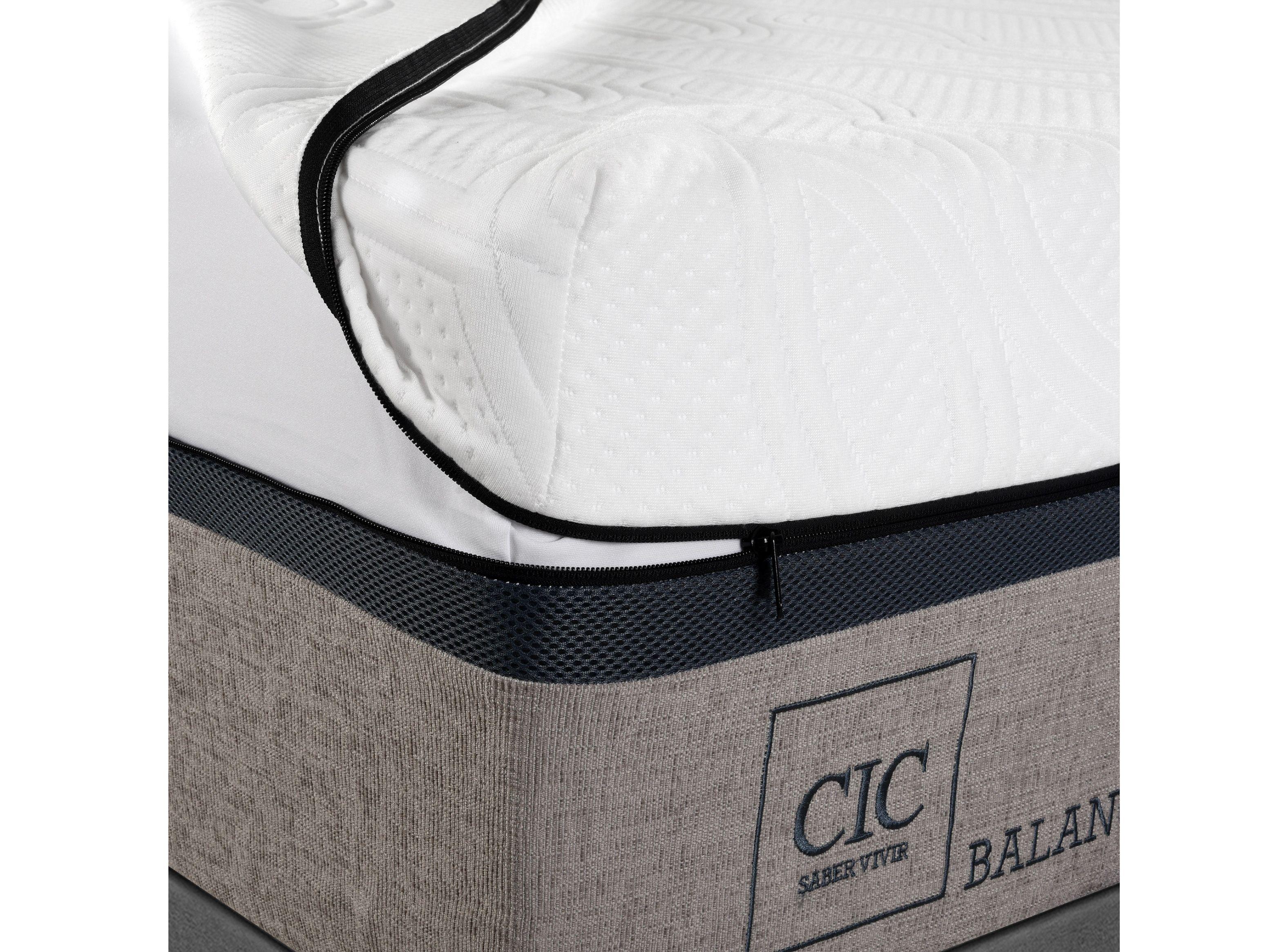 Cama Europea Balance 2 Plazas Base Dividida + Veladores New Dublín-2