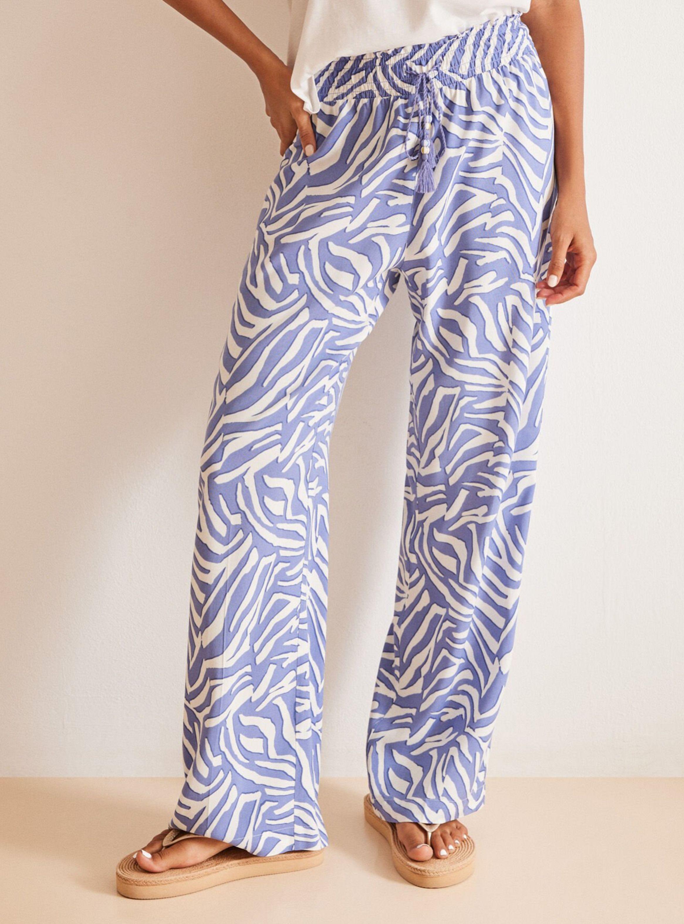 Pantalón Estampado Cebra-0
