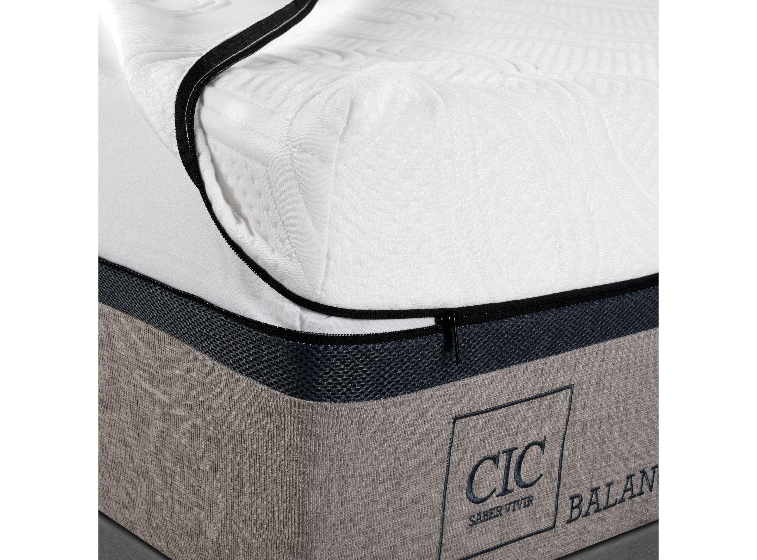 Cama Europea Balance King Base Dividida + Set Muebles New Torino Café-3