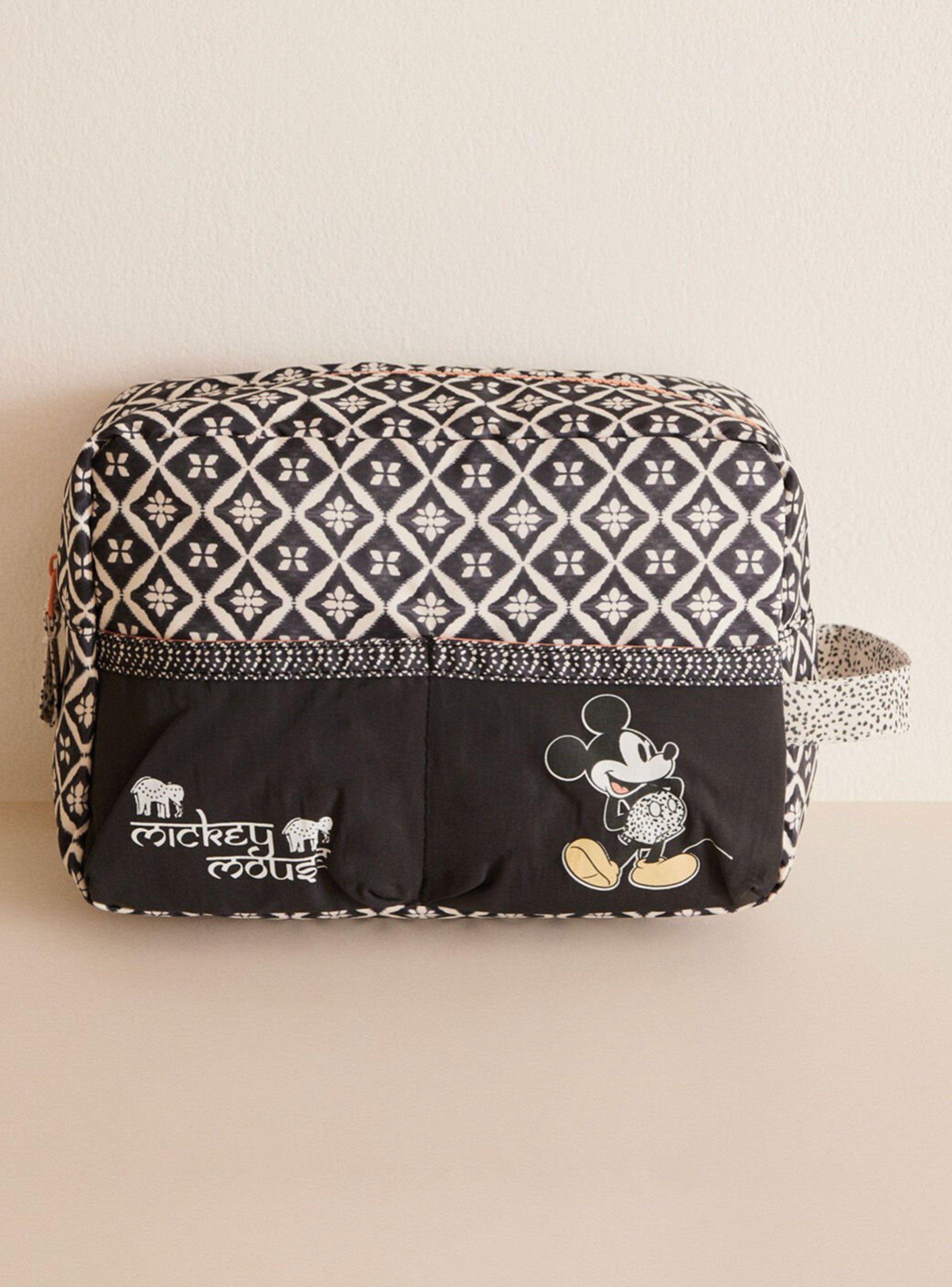 Neceser Mediano Negro Print Mickey-0